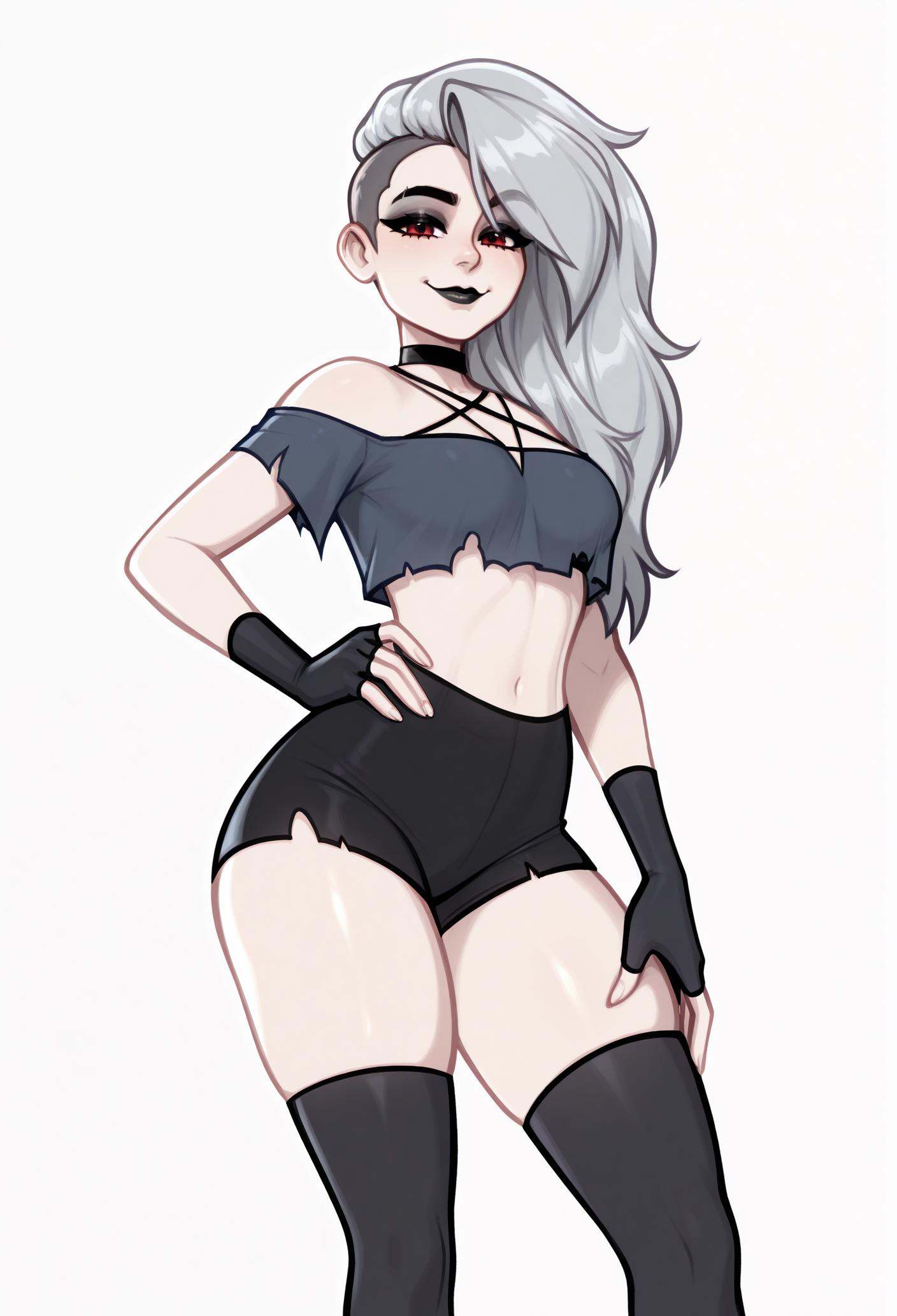 1girl,  solo,  hand on own hip on Tensor.Art