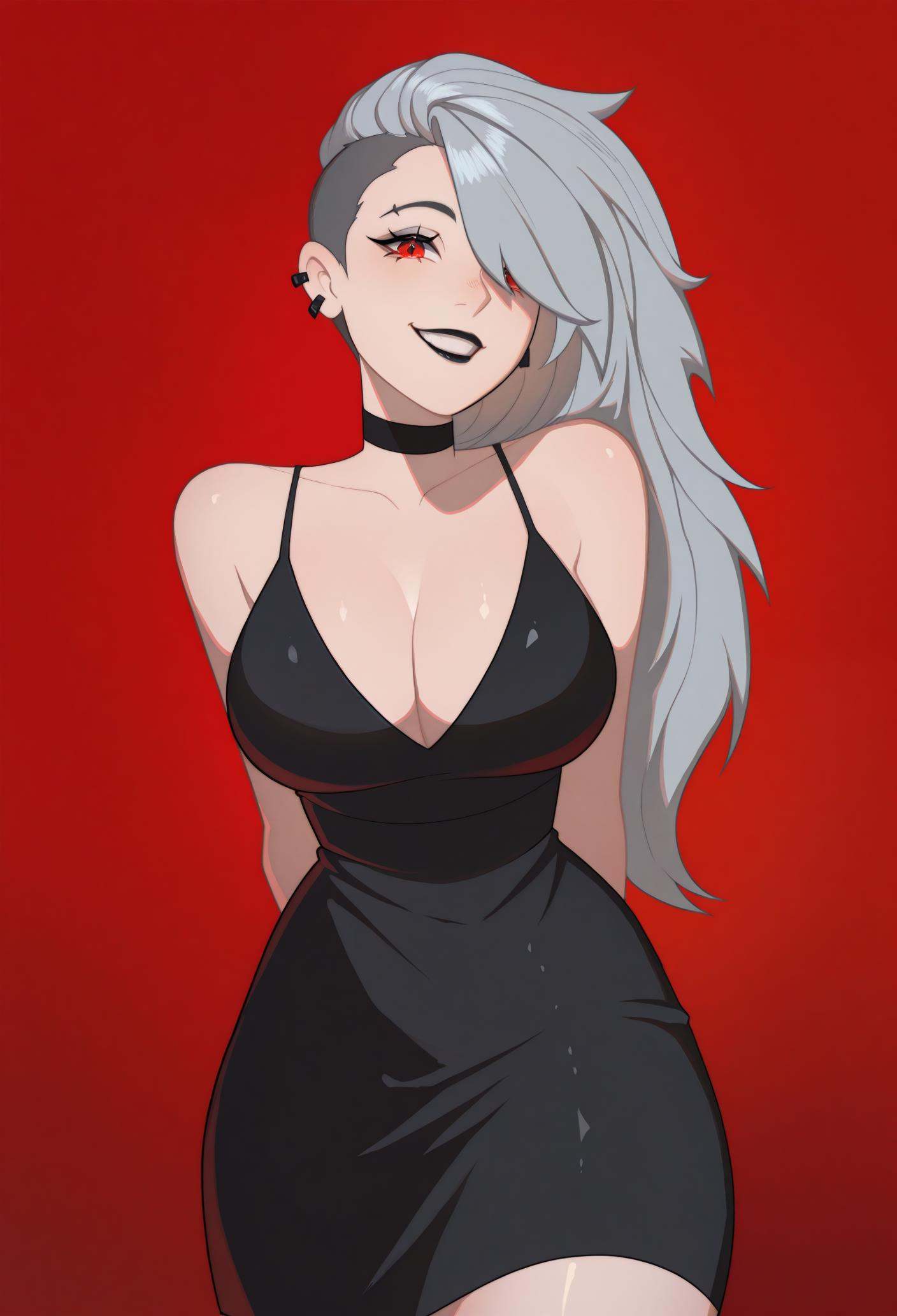1girl,  solo,  sleeveless dress on Tensor.Art