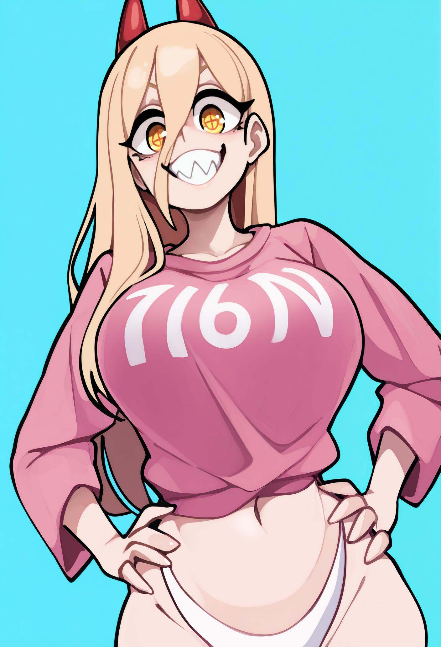 1girl,  solo,  grin on Tensor.Art