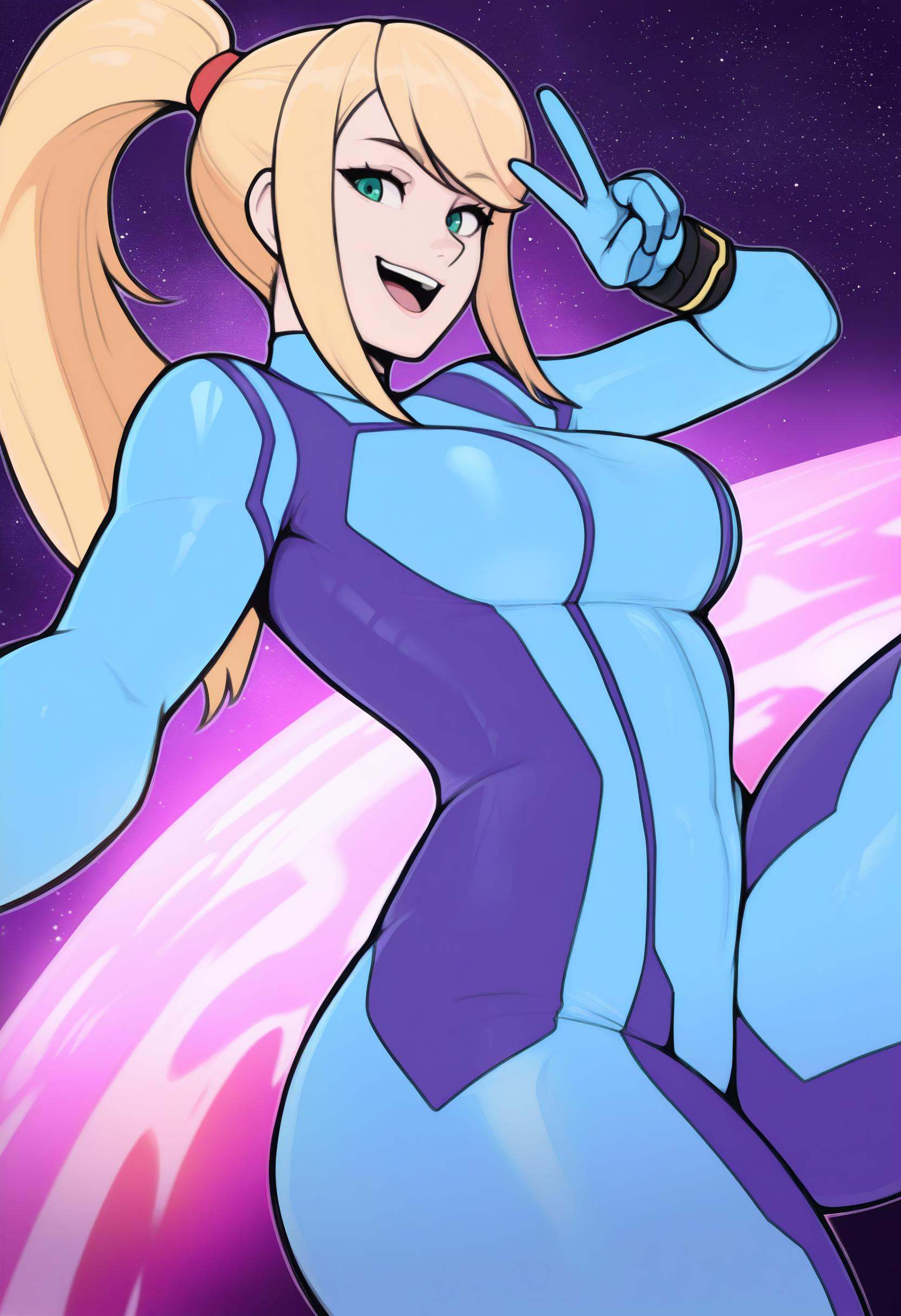 1girl,  solo,  samus aran on Tensor.Art