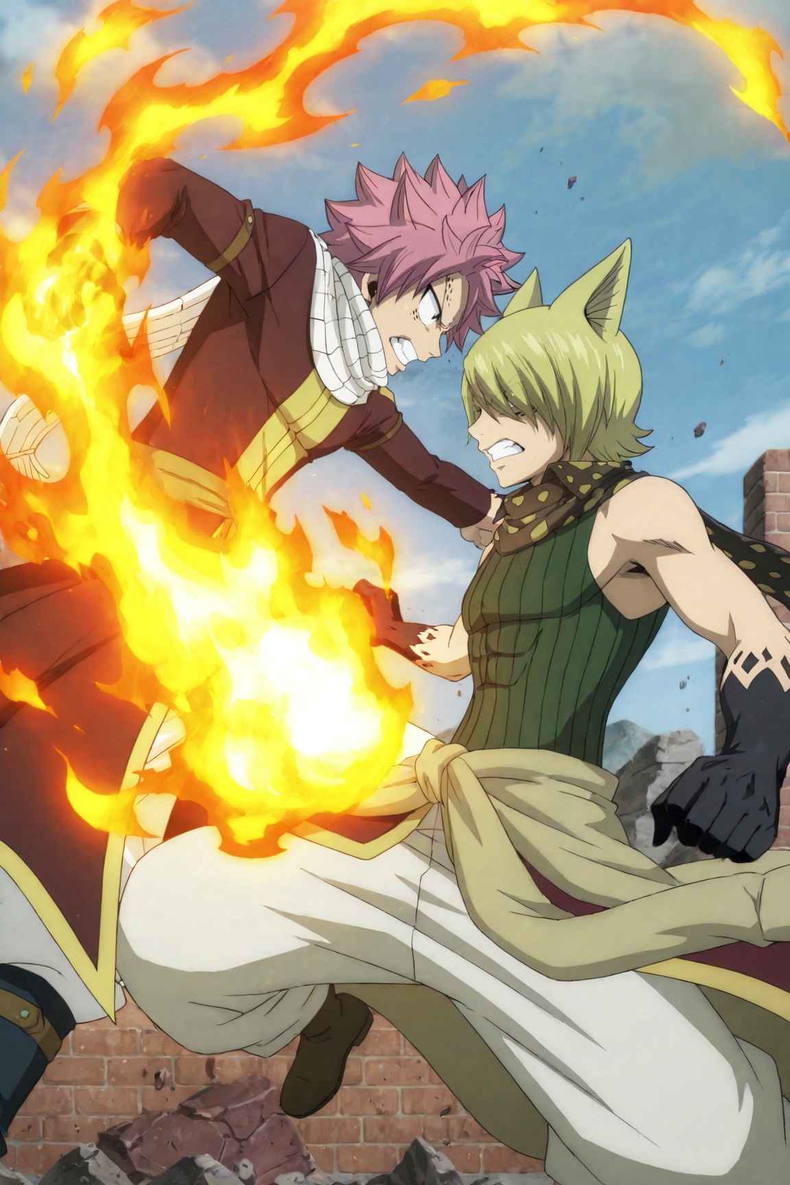 BREAK Jackal,  blonde hair,  hair over one eye on Tensor.Art