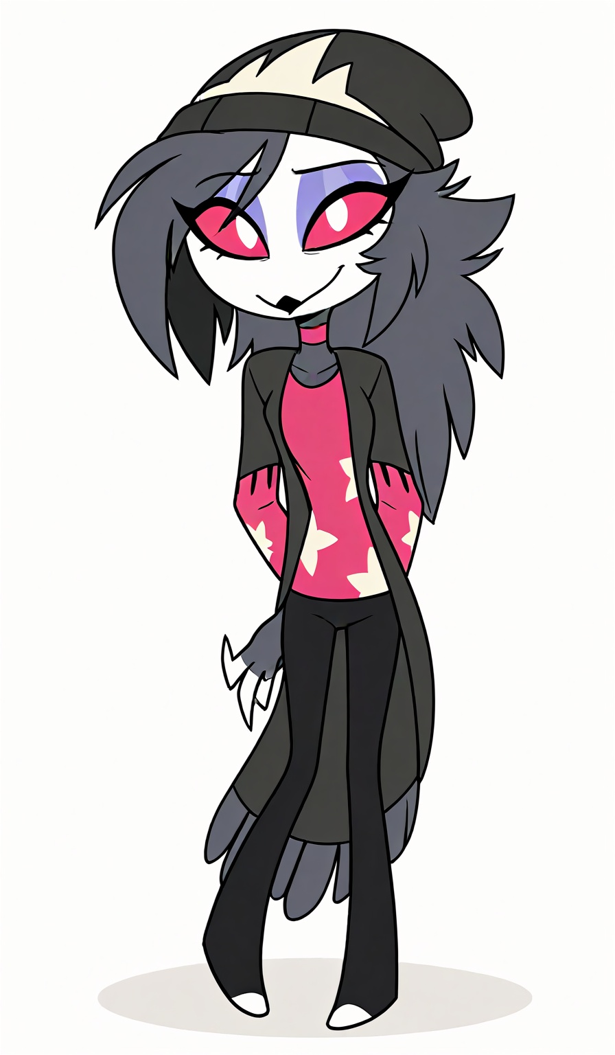 Black outline,  (cute) (solo) (white background),  (solo) on Tensor.Art