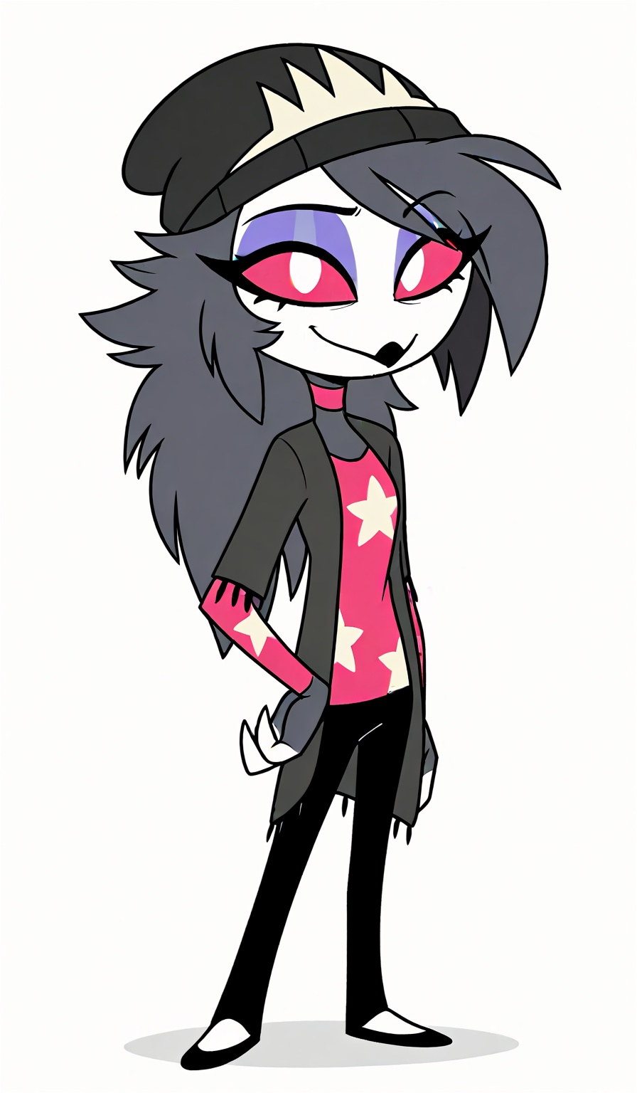 Black outline,  (cute) (solo) (white background),  (solo) on Tensor.Art