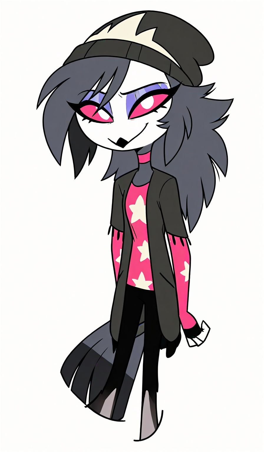 Black outline,  (cute) (solo) (white background),  (solo) on Tensor.Art