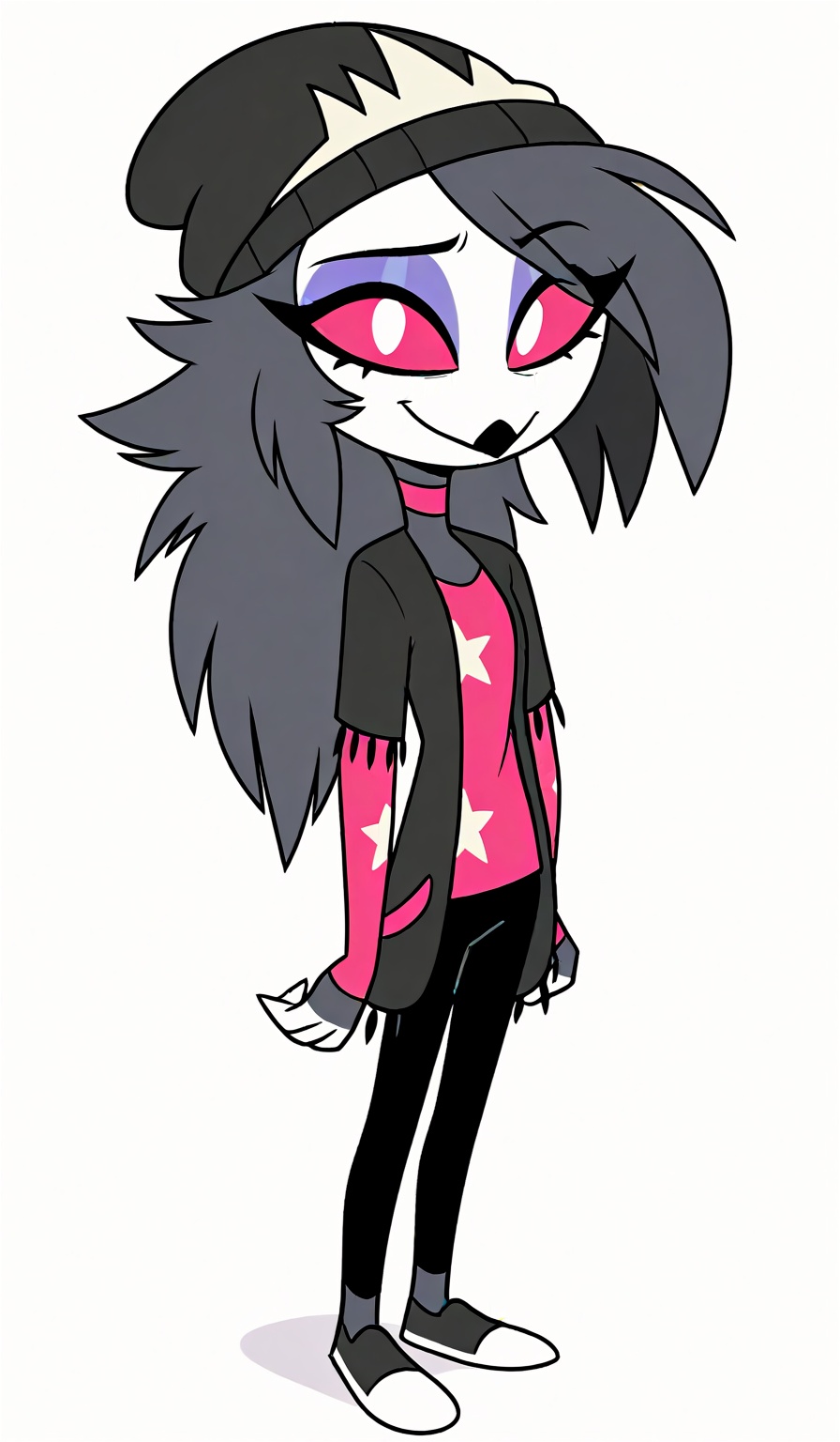Black outline,  (cute) (solo) (white background),  (solo) on Tensor.Art