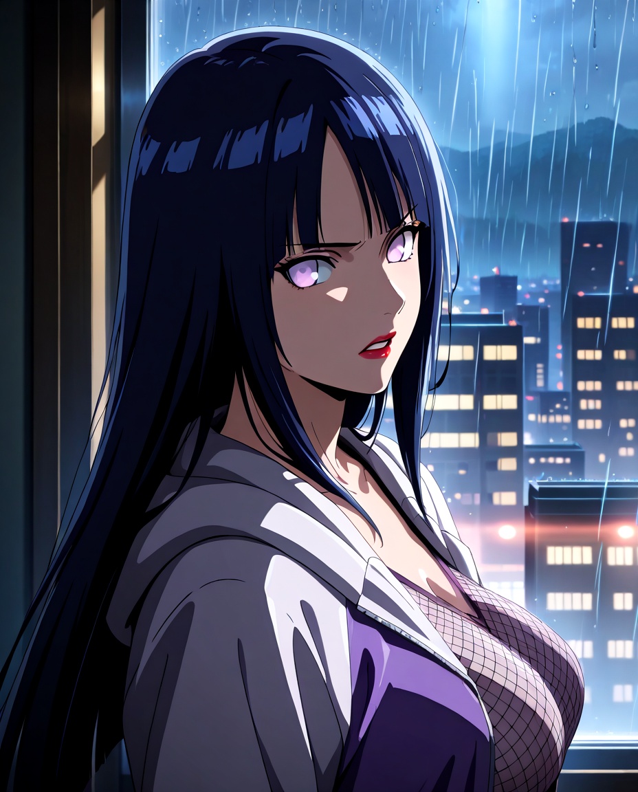 RTN_Hinata,  long hair,  dark blue hair on Tensor.Art