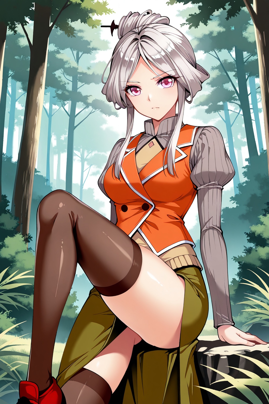 Forest,  Forest,  Thigh exposed on Tensor.Art