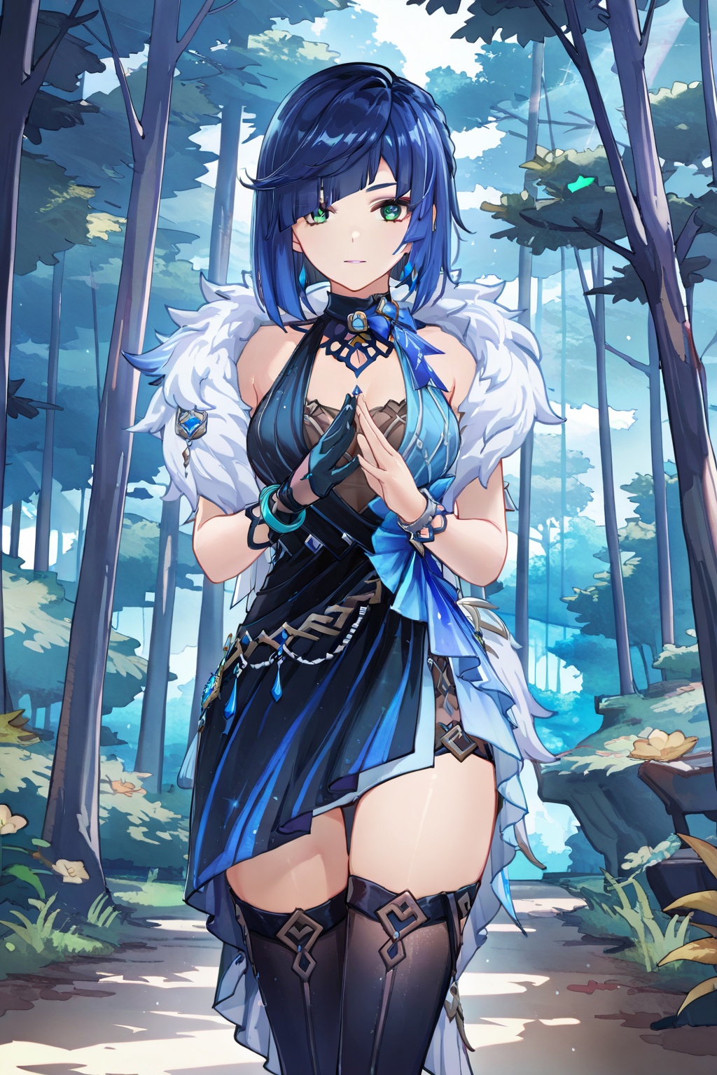 Forest,  Forest,  Thigh exposed on Tensor.Art