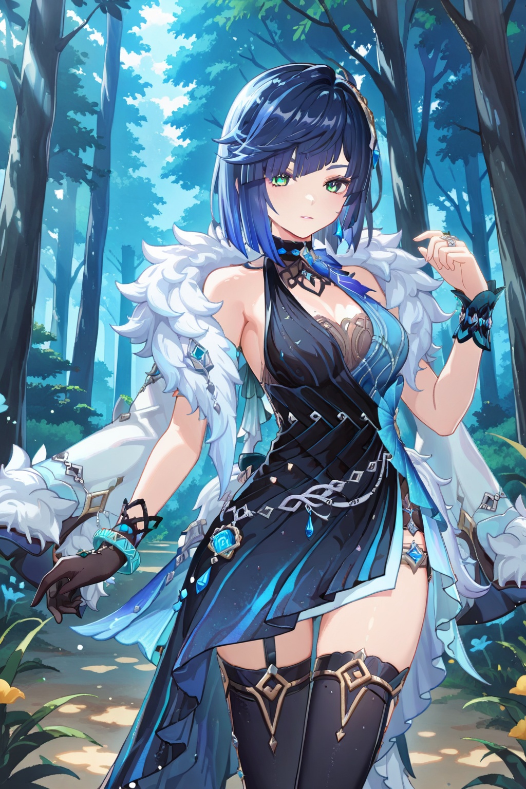 Forest,  Forest,  Thigh exposed on Tensor.Art