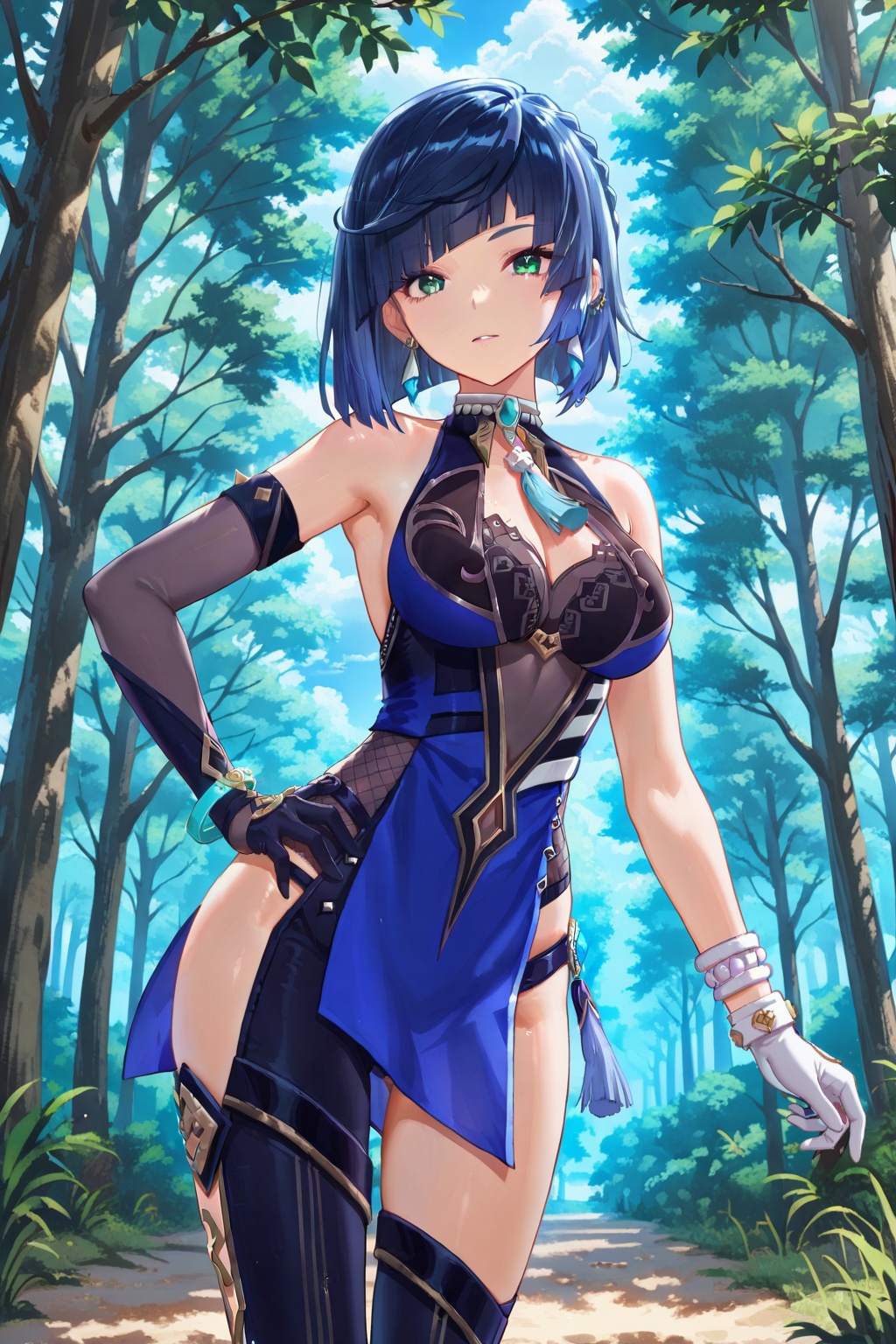 Forest,  Forest,  Thigh exposed on Tensor.Art