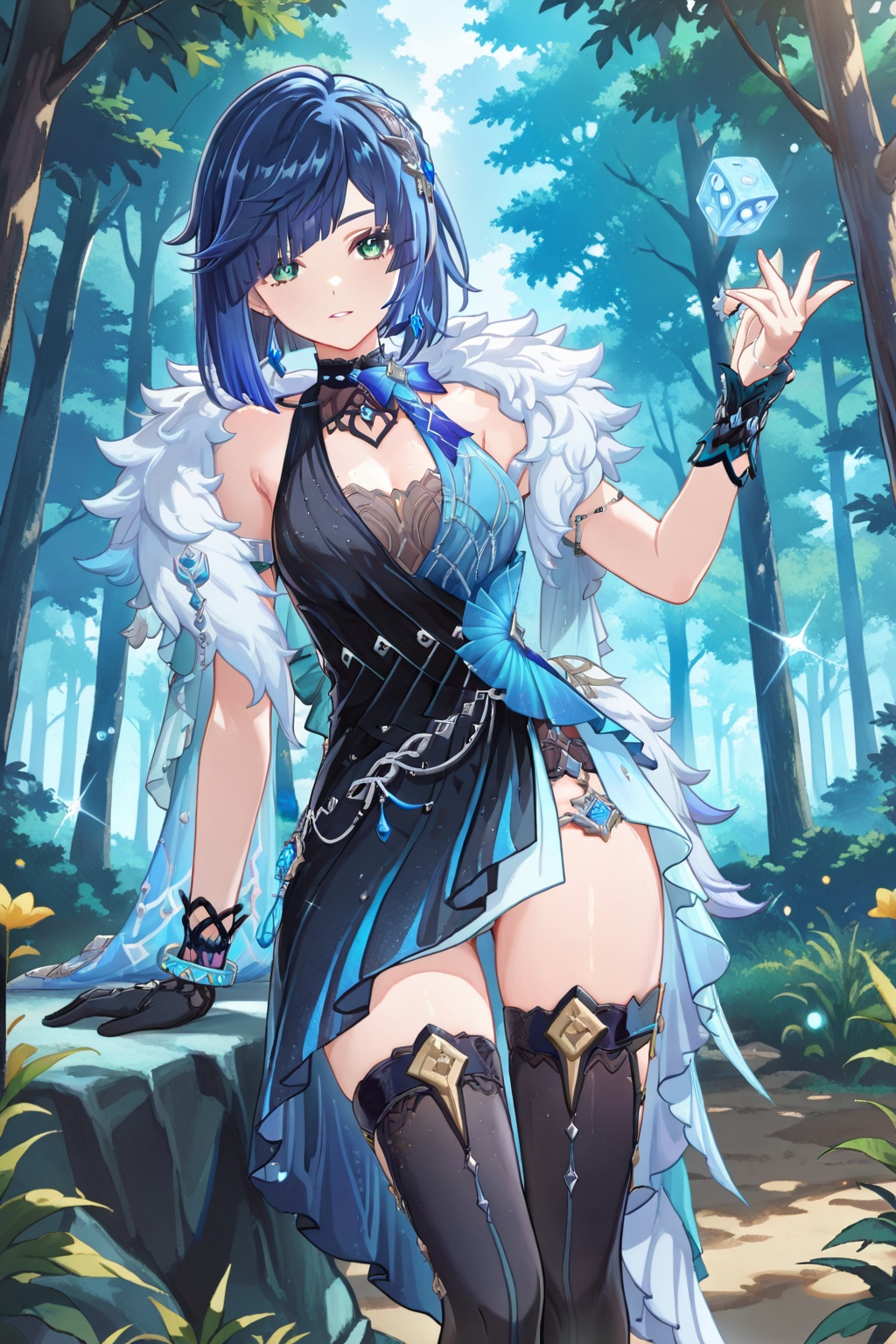 Forest,  Forest,  Thigh exposed on Tensor.Art