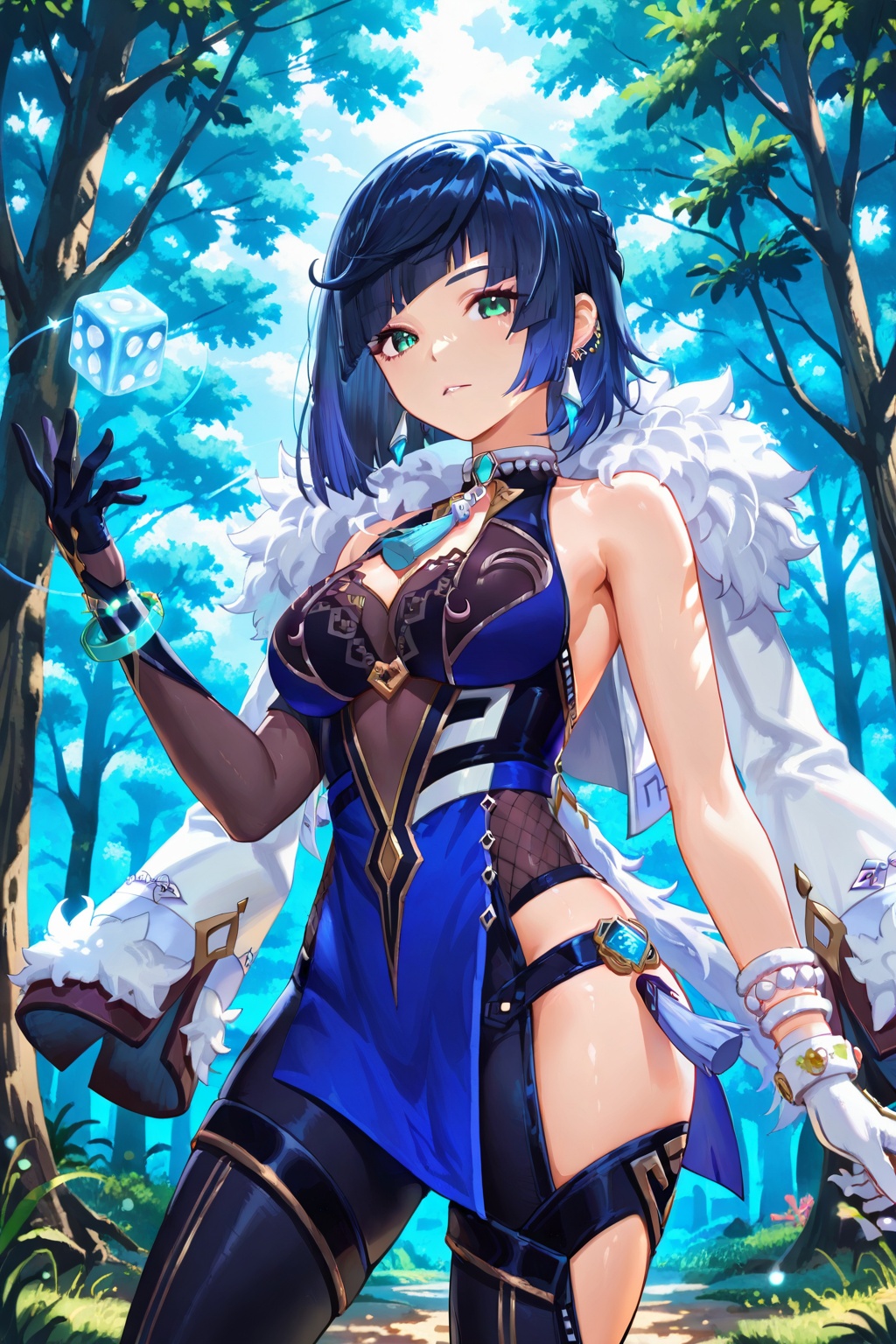 Forest,  Forest,  Thigh exposed on Tensor.Art