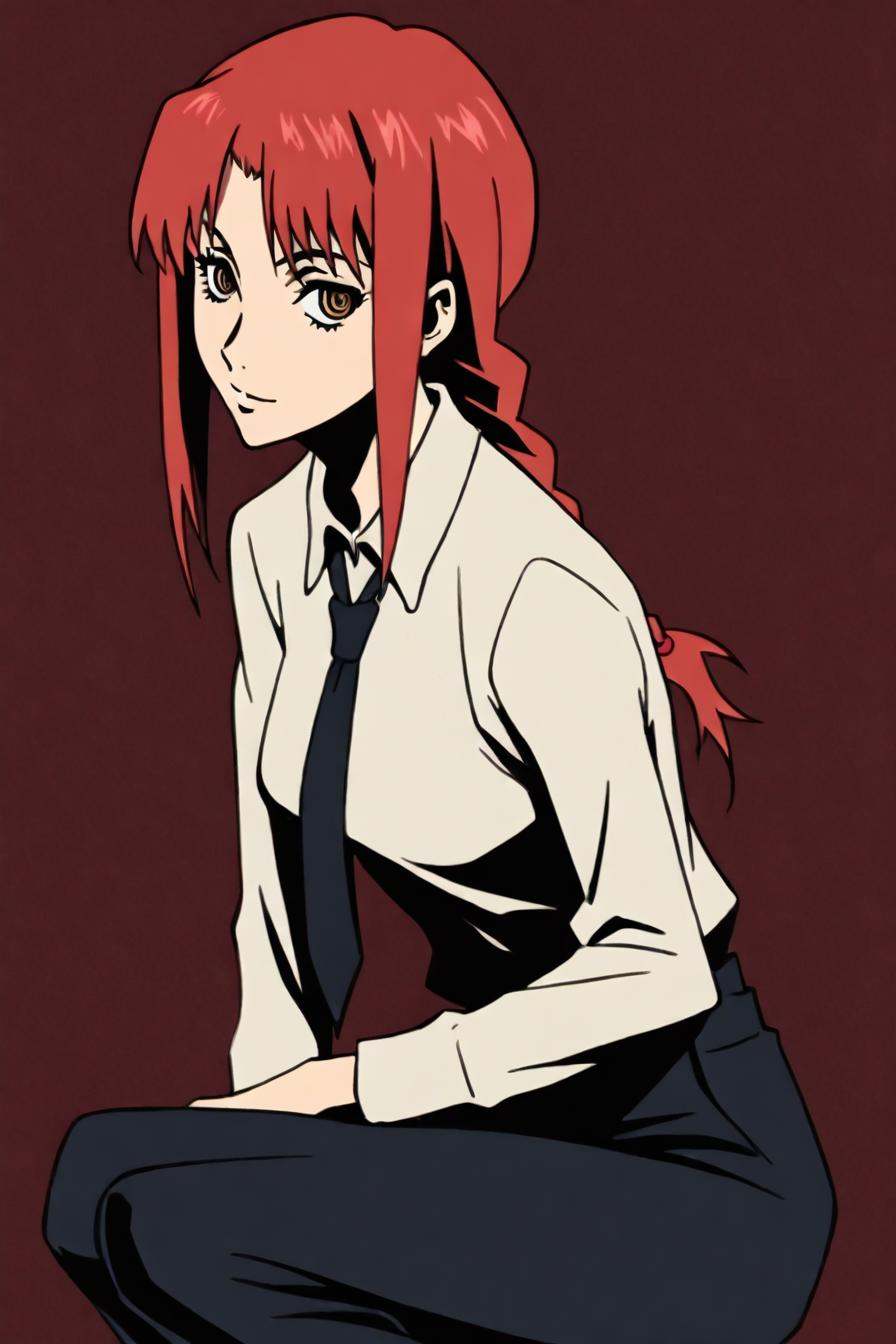mak1ma0,  makima,  red hair on Tensor.Art