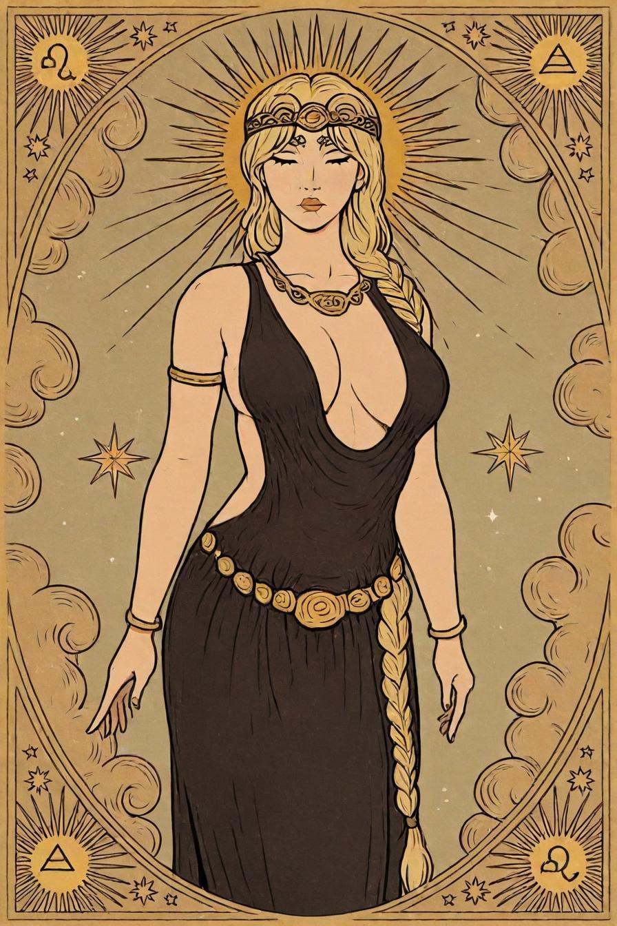QueenMarika,  queen marika,  single braid on Tensor.Art