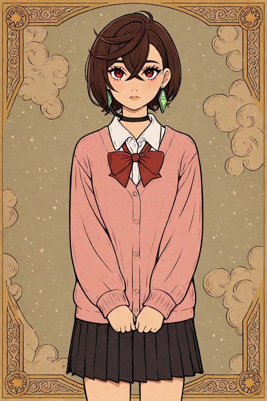 ayasemomo,  hair between eyes,  crossed bangs on Tensor.Art