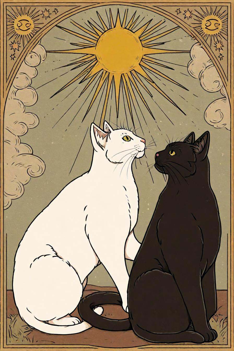 no humans,  cat,  white cat on Tensor.Art