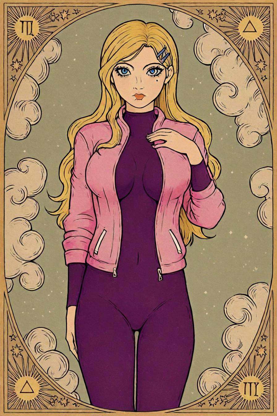 fuurinji miu,  blonde hair,  long hair on Tensor.Art