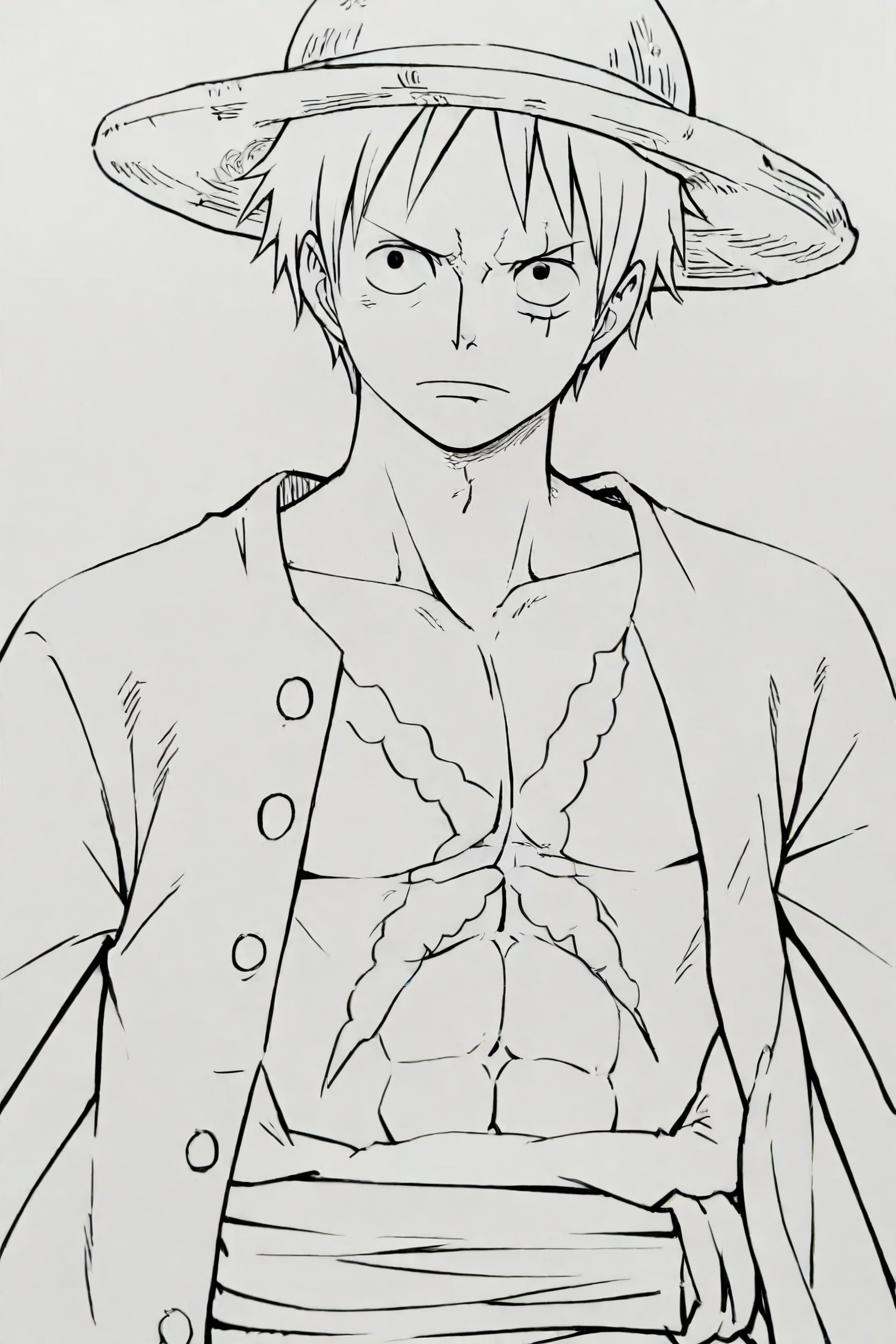 Luffy,  luffy (one piece),  jacket on Tensor.Art