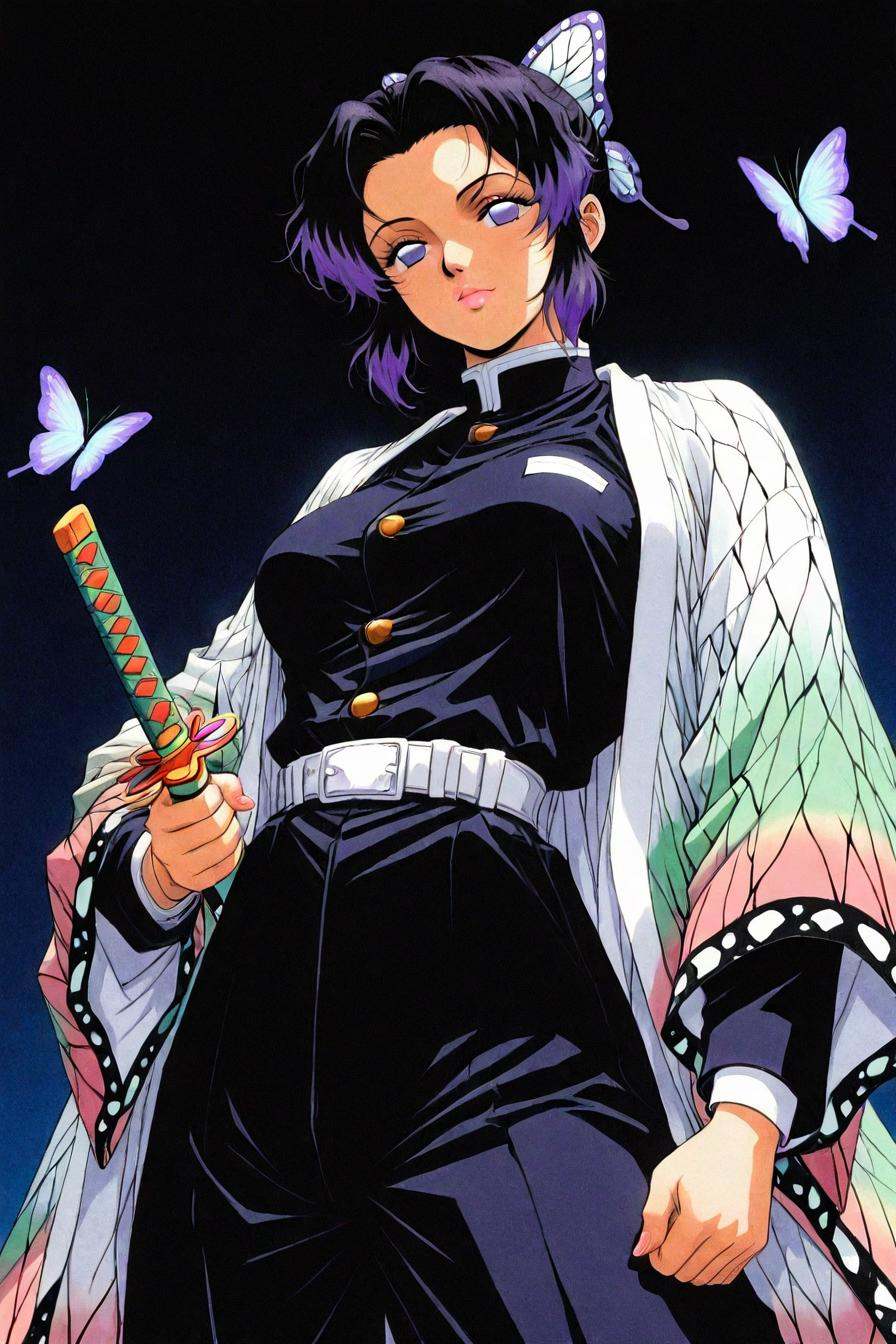 shinobu kochou,  kochou shinobu,  black hair on Tensor.Art