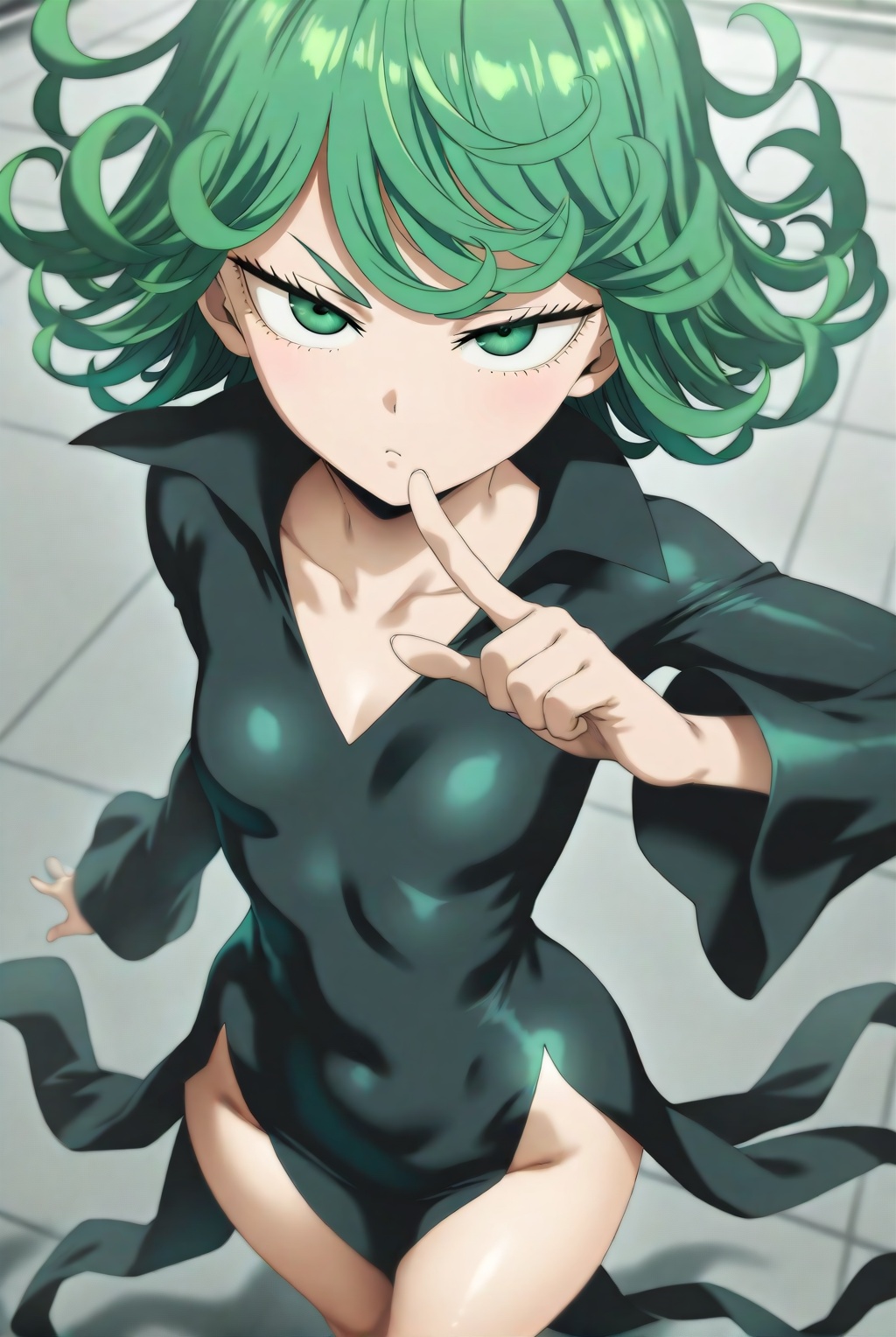 1 girl,  tatsumaki,  tatsumaki (one-punch man) on Tensor.Art