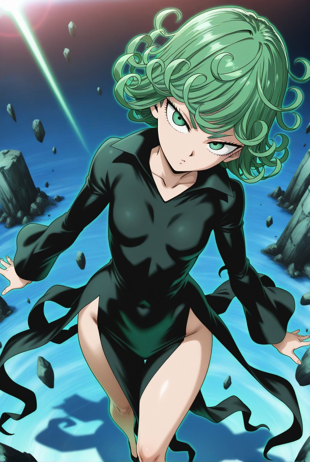 1 girl,  tatsumaki,  tatsumaki (one-punch man) on Tensor.Art
