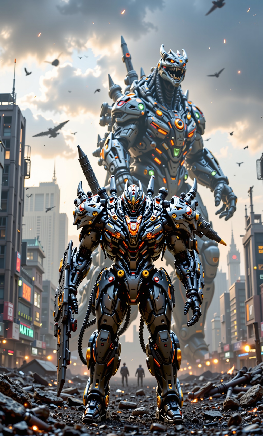Post-apocalyptic style,  dramatic photograph,  Battlefield scene on Tensor.Art