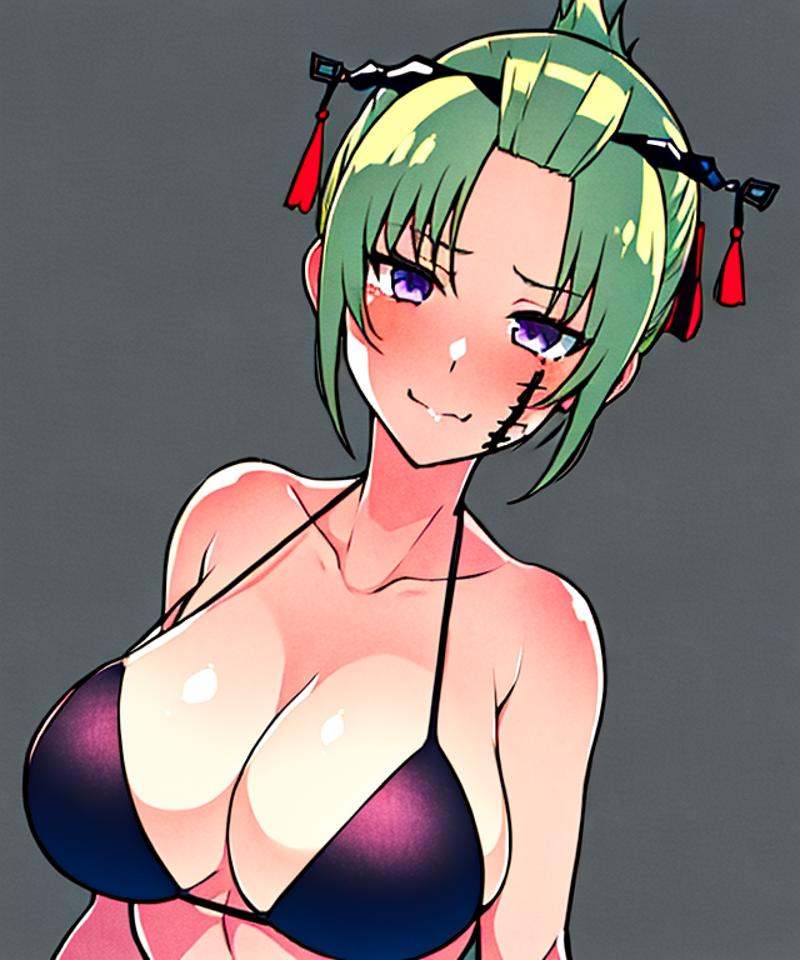 tsukuyo,  hair_up,  1girl on Tensor.Art