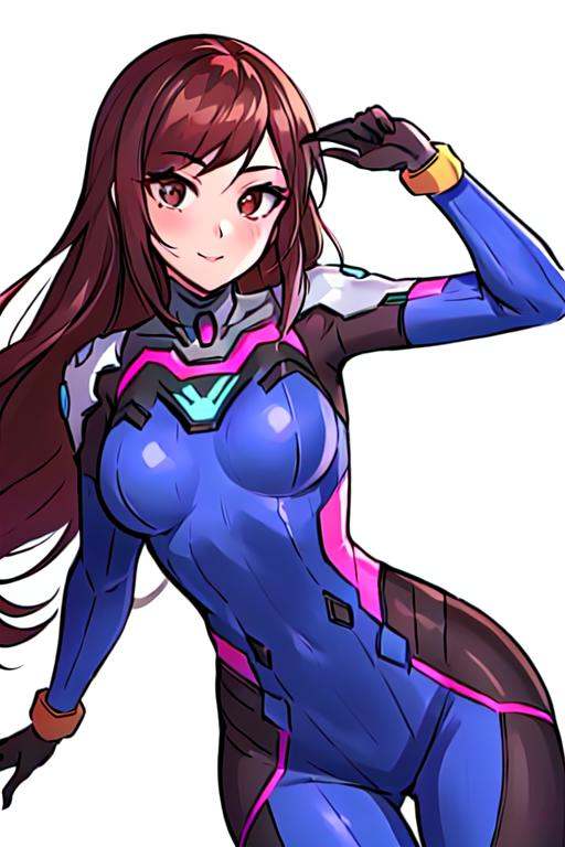 Deeva \(overwatch 1 version\),  1girl,  long hair on Tensor.Art
