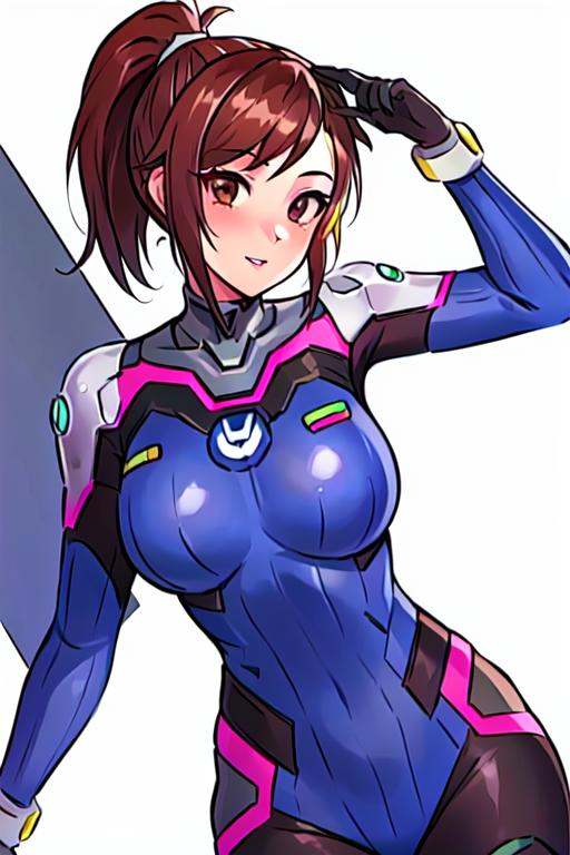 Deeva \(overwatch 2 version\),  1girl,  ponytail on Tensor.Art