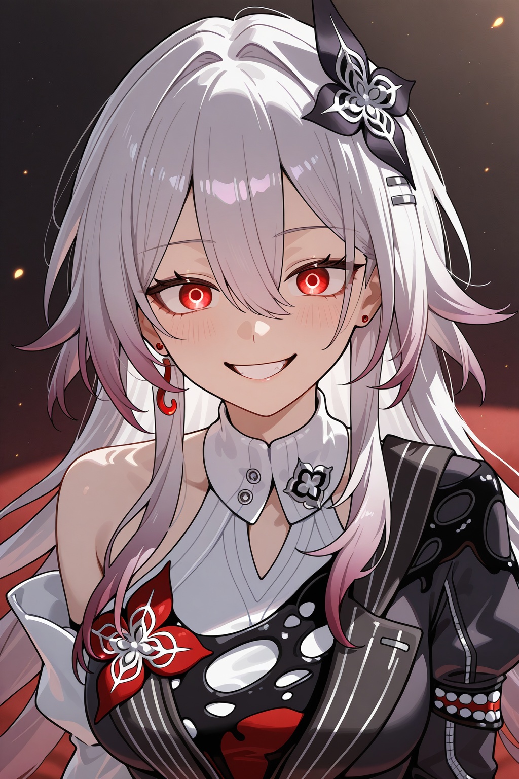 evernight (honkai star rail),  1girl,  crazy smile on Tensor.Art