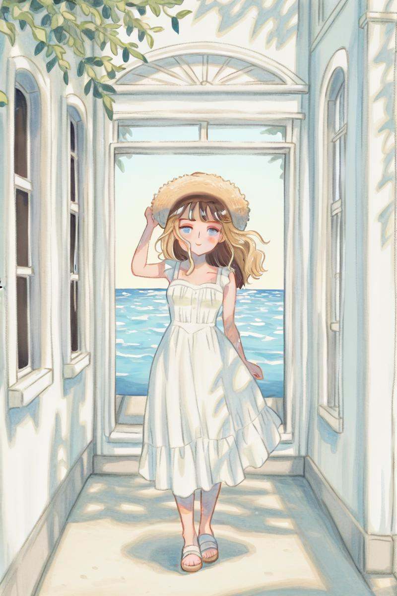 crrdrwst,  1girl,  dress on Tensor.Art