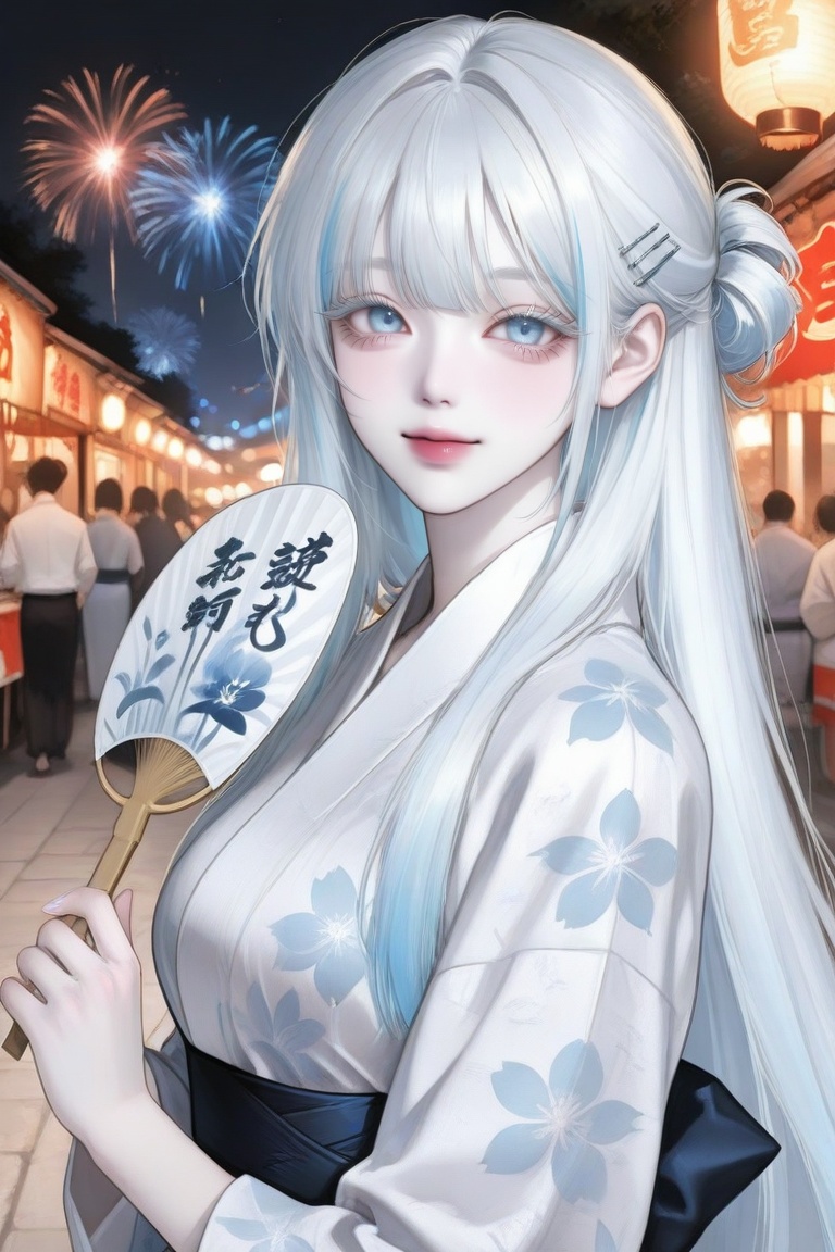 1girl,  (pale skin),  (white hair) on Tensor.Art