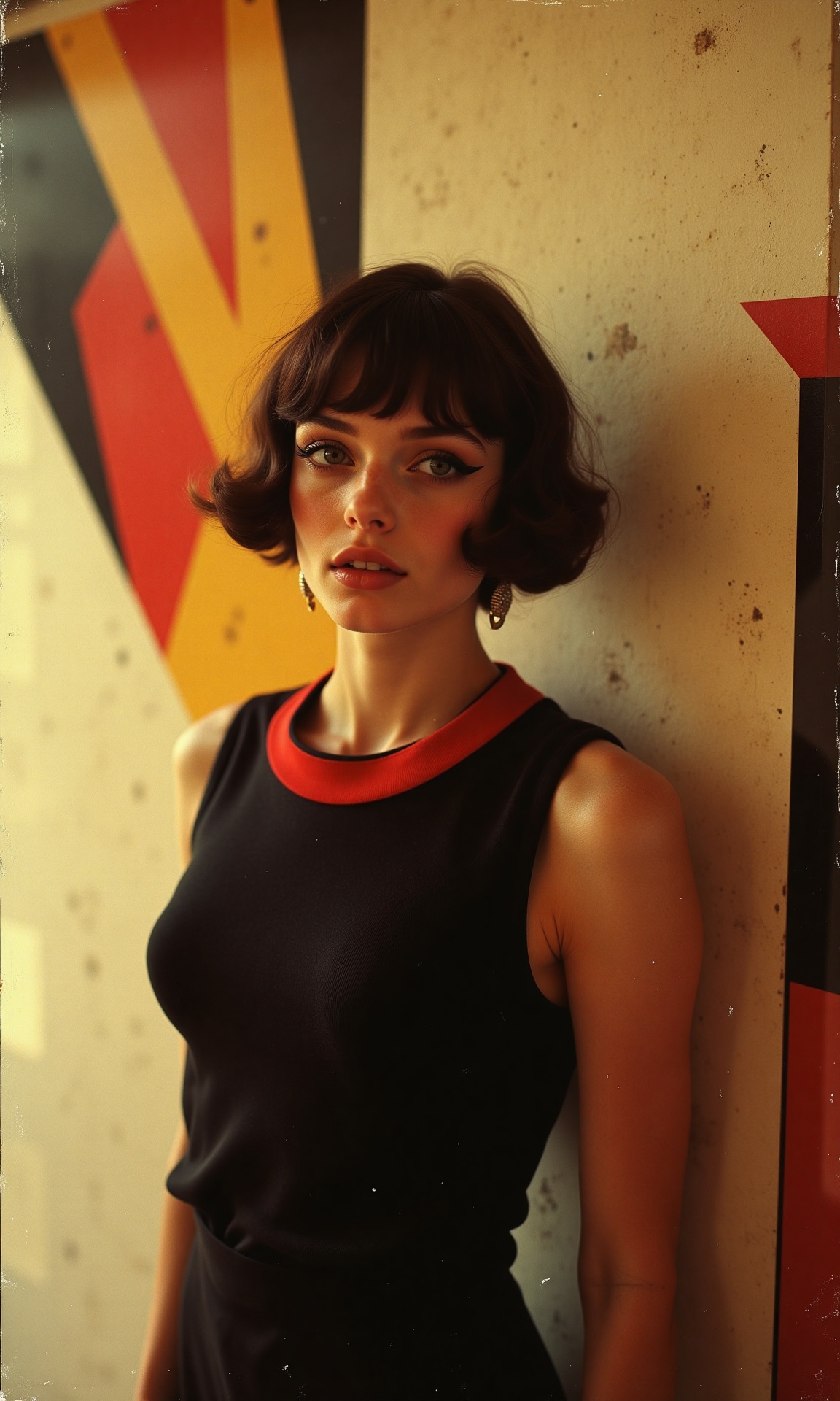 Capture the essence of the Roaring Twenties with a photograph of a young woman,  reminiscent of Louise Brooks or Clara Bow...