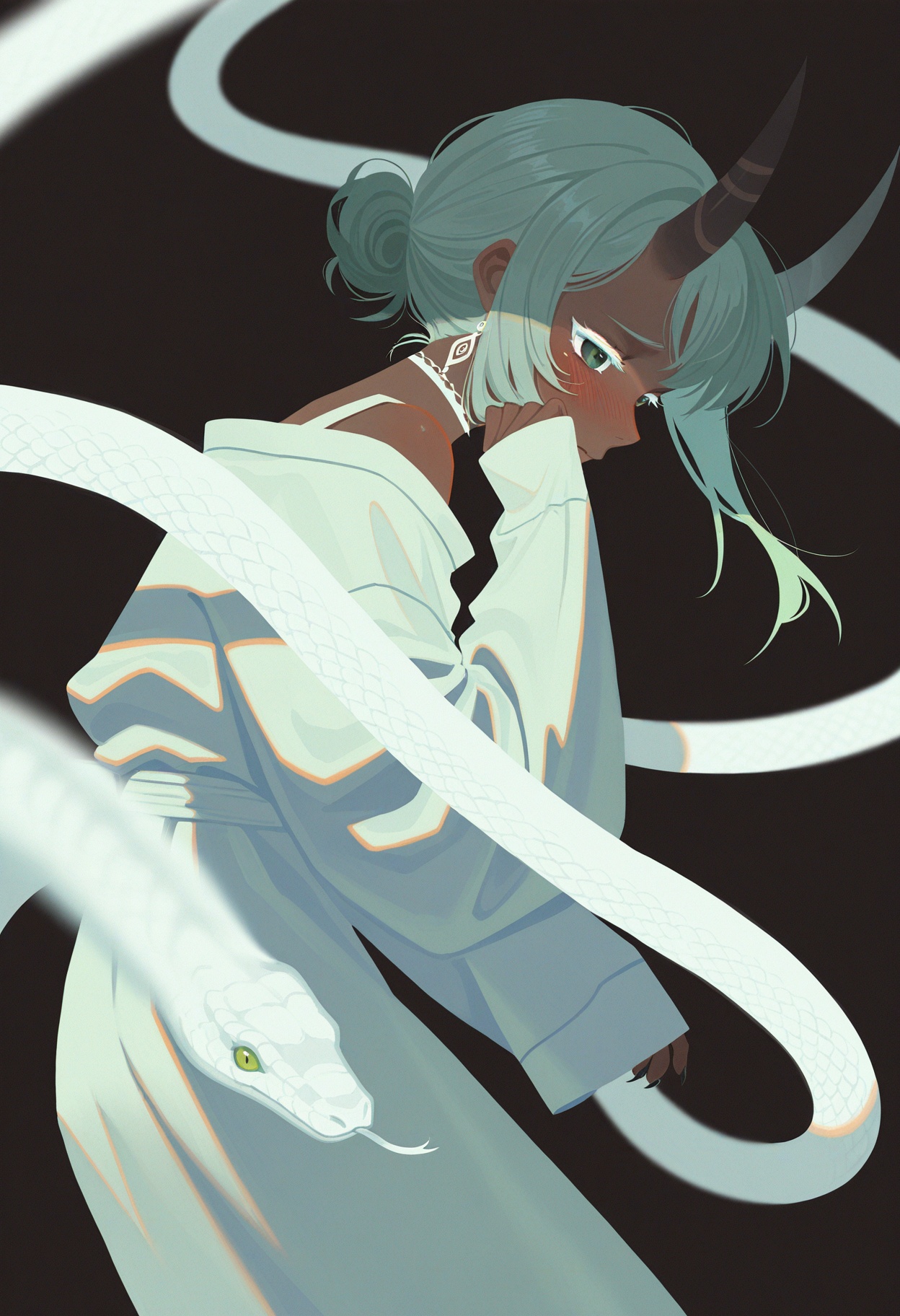 synwt,  1girl,  very dark skin on Tensor.Art