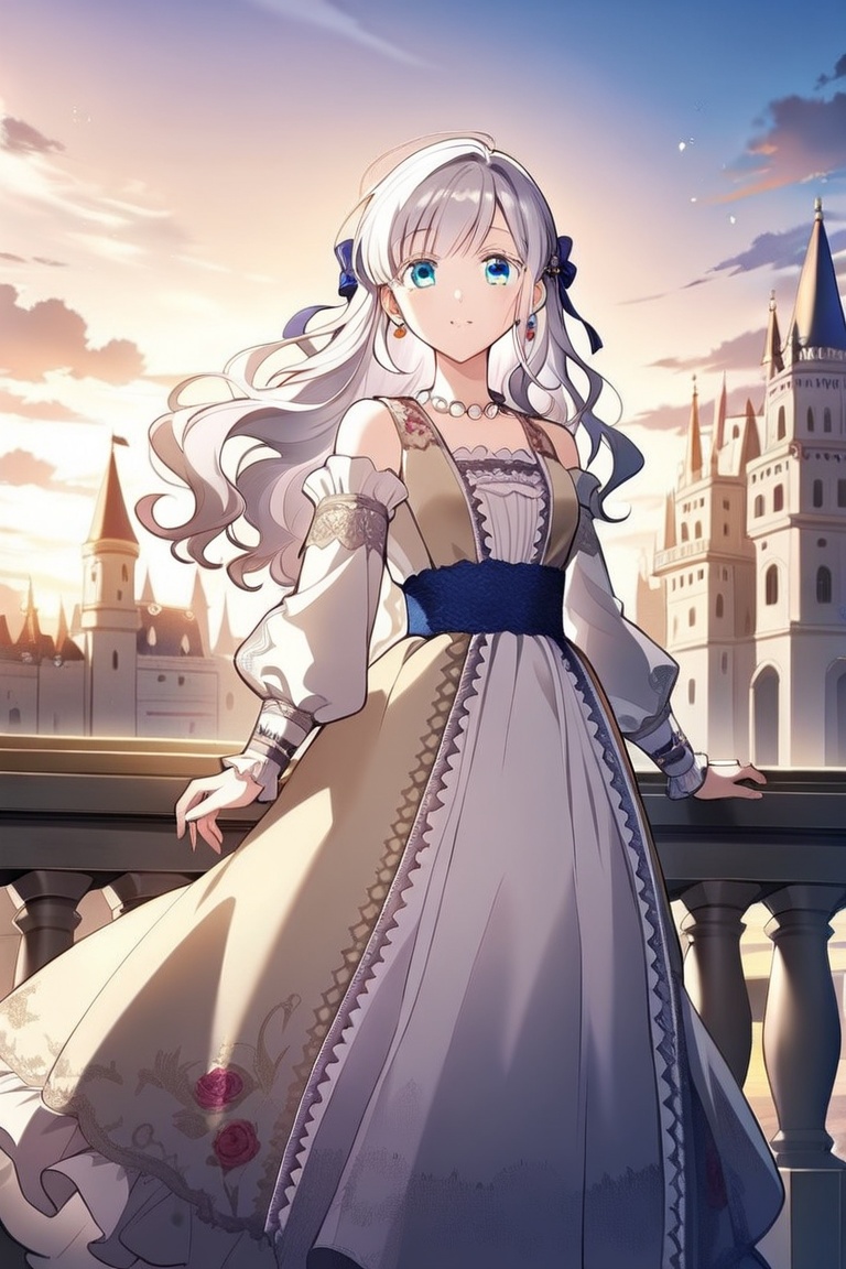 1girl,  solo,  white hair on Tensor.Art