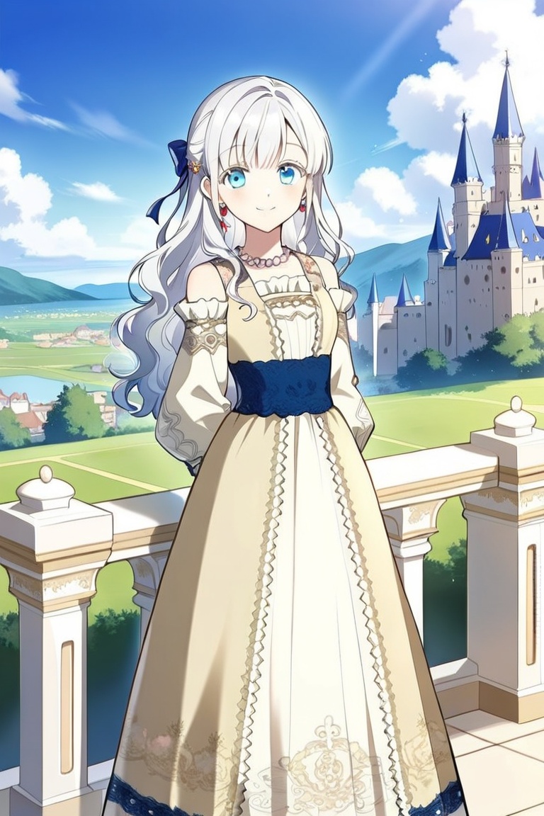 1girl,  solo,  white hair on Tensor.Art