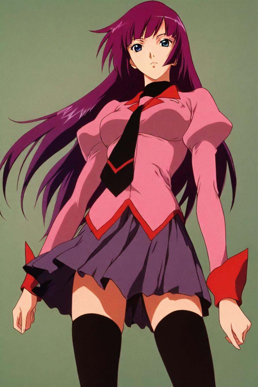 hitagi senjougahara,  bangs,  long hair on Tensor.Art