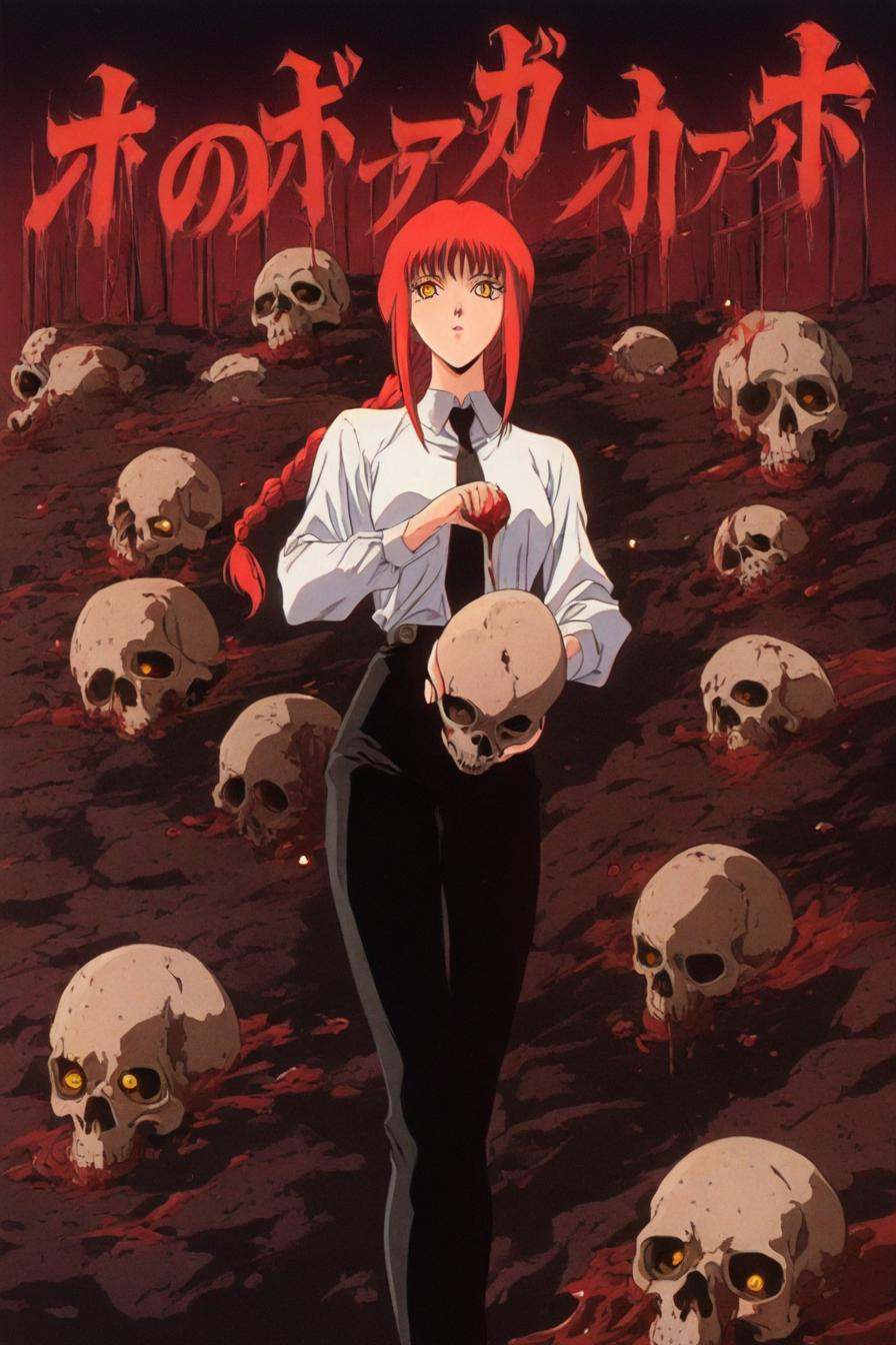 makima,  red hair,  long hair on Tensor.Art