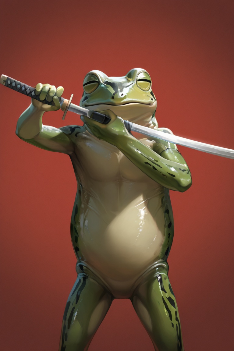 (big frog),  realistic,  HassaKu_illu on Tensor.Art