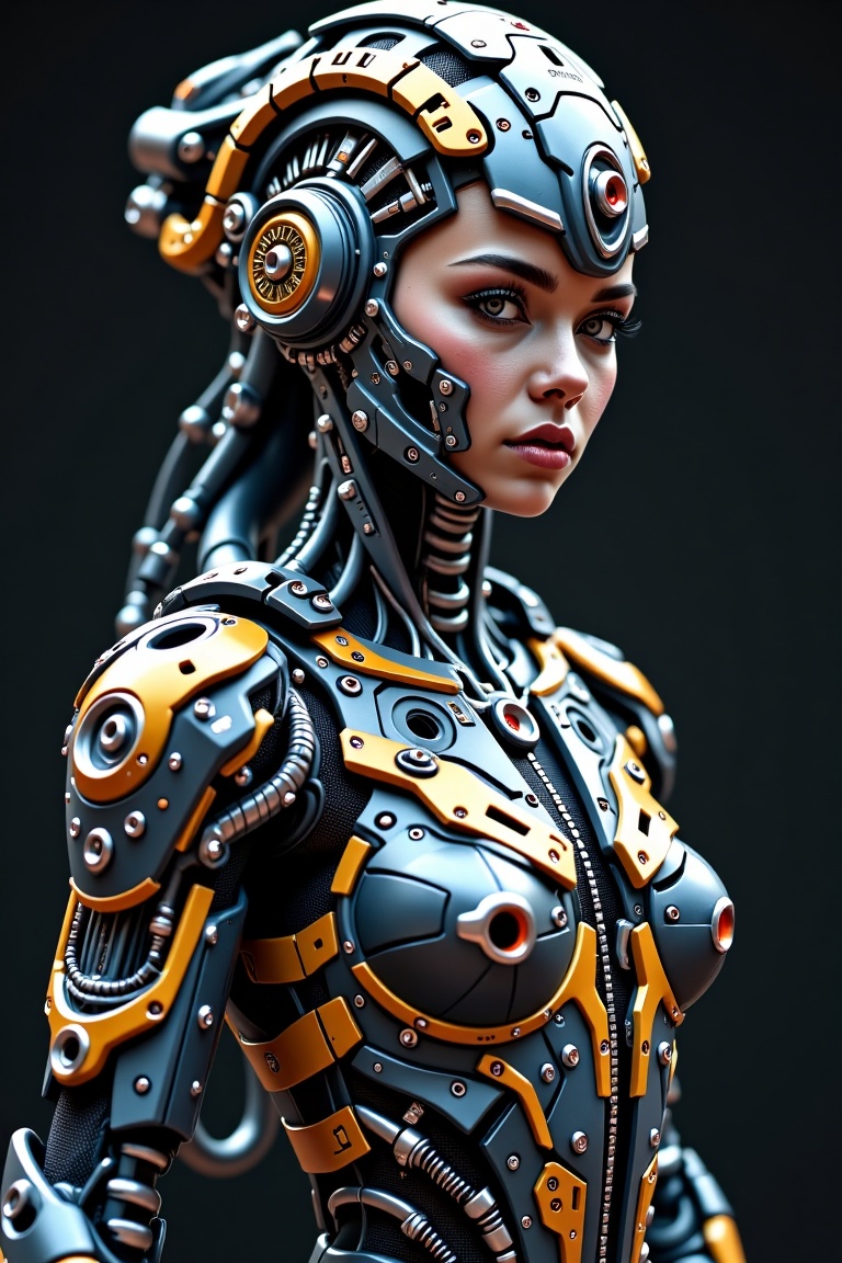 Cybernetic woman,  , on Tensor.Art