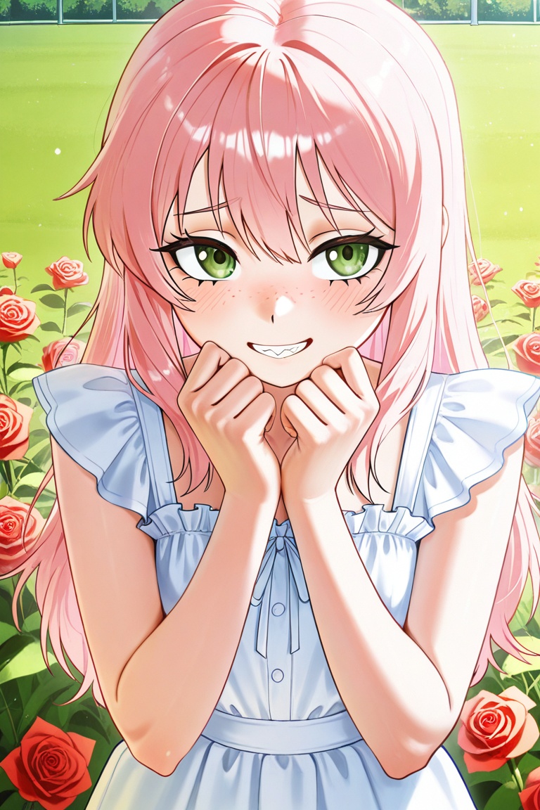 1girl,  long_hair,  light_pink_hair on Tensor.Art