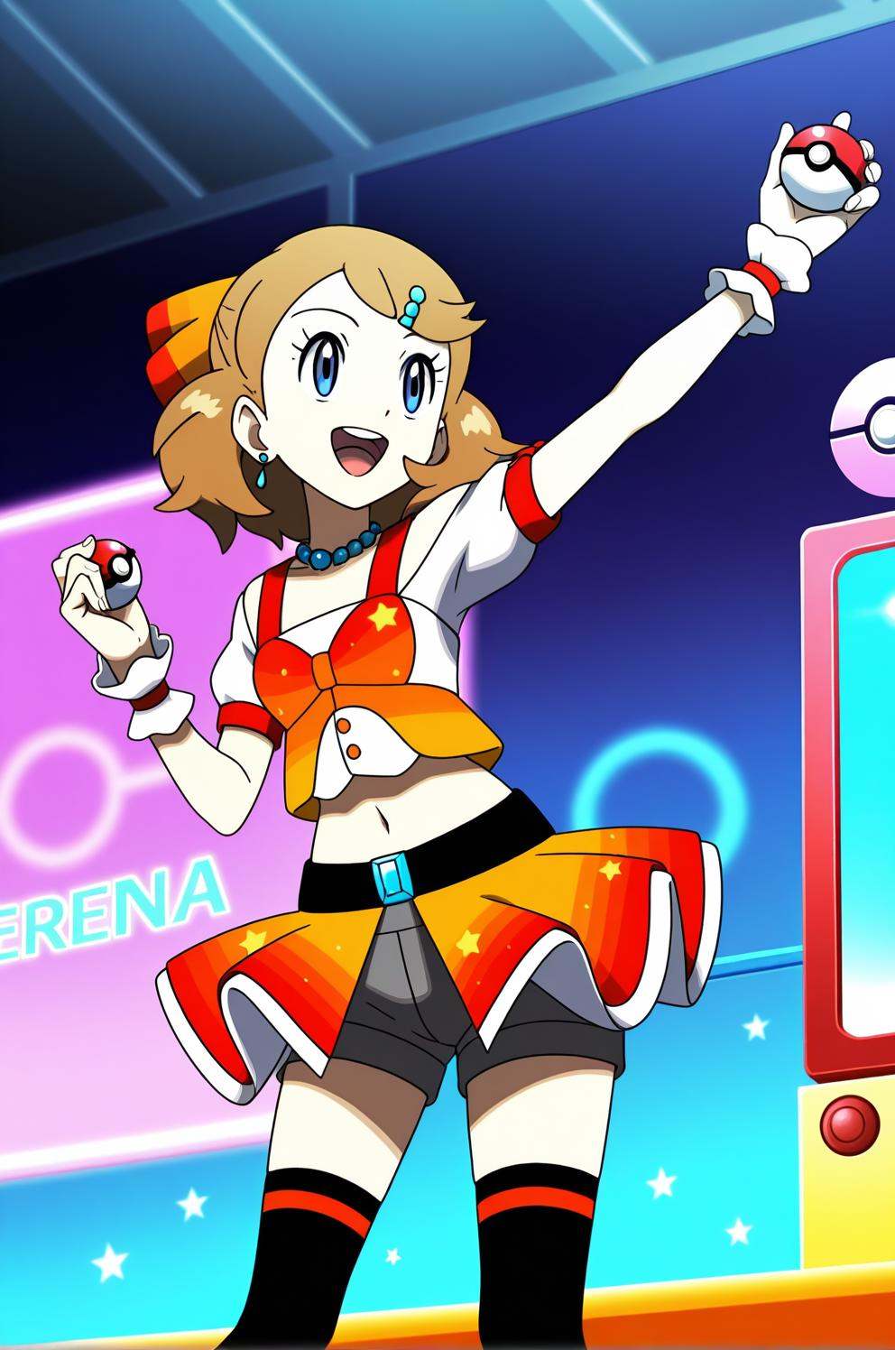 anime,  anime screencap,  pokemon on Tensor.Art