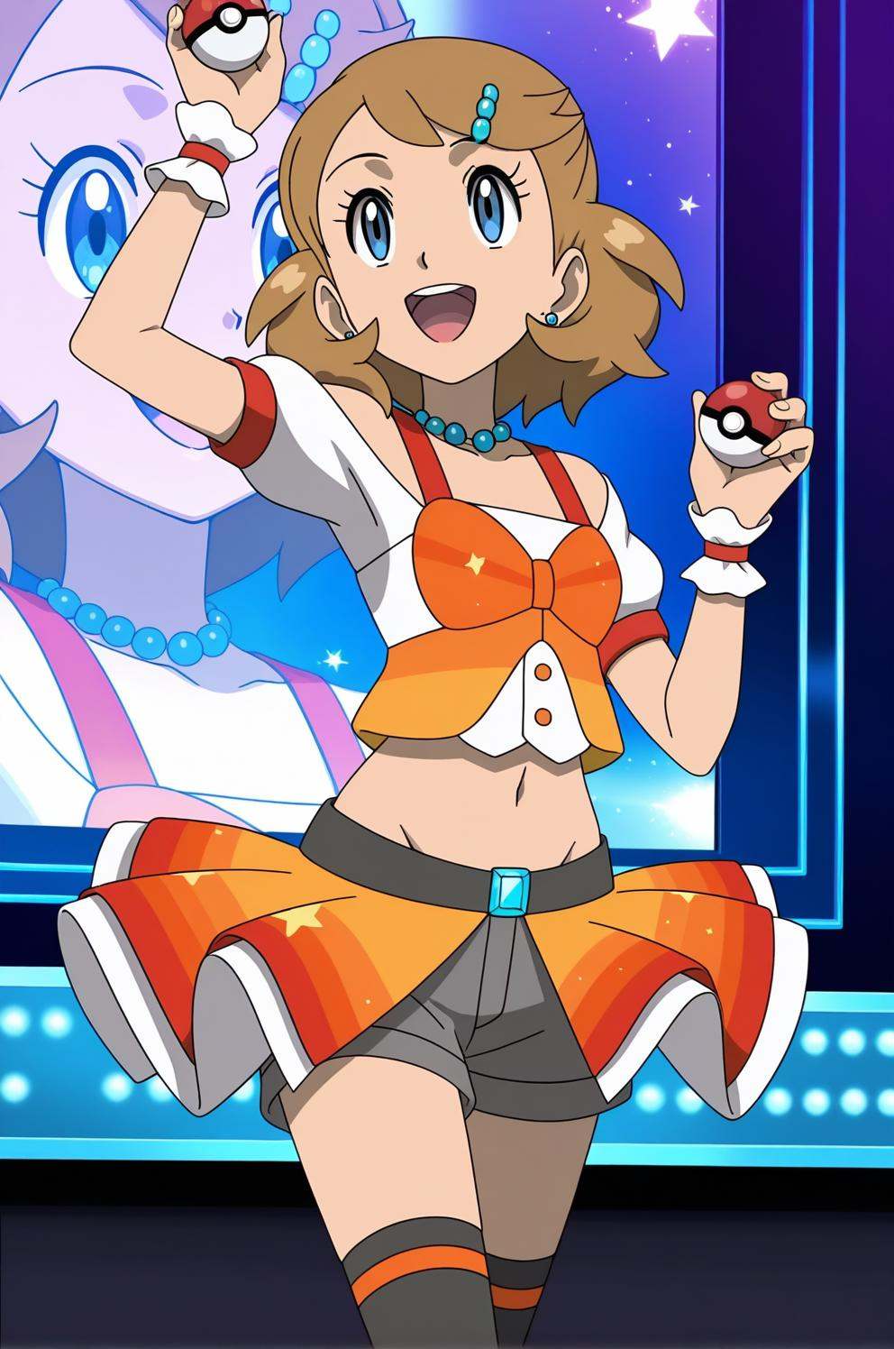 anime,  anime screencap,  pokemon xy \(anime\) on Tensor.Art