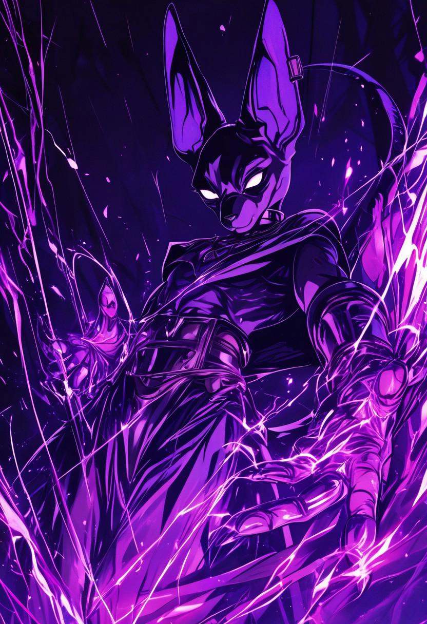 DBL_XL,  beerus,  yellow_energy_swirling_around_male on Tensor.Art