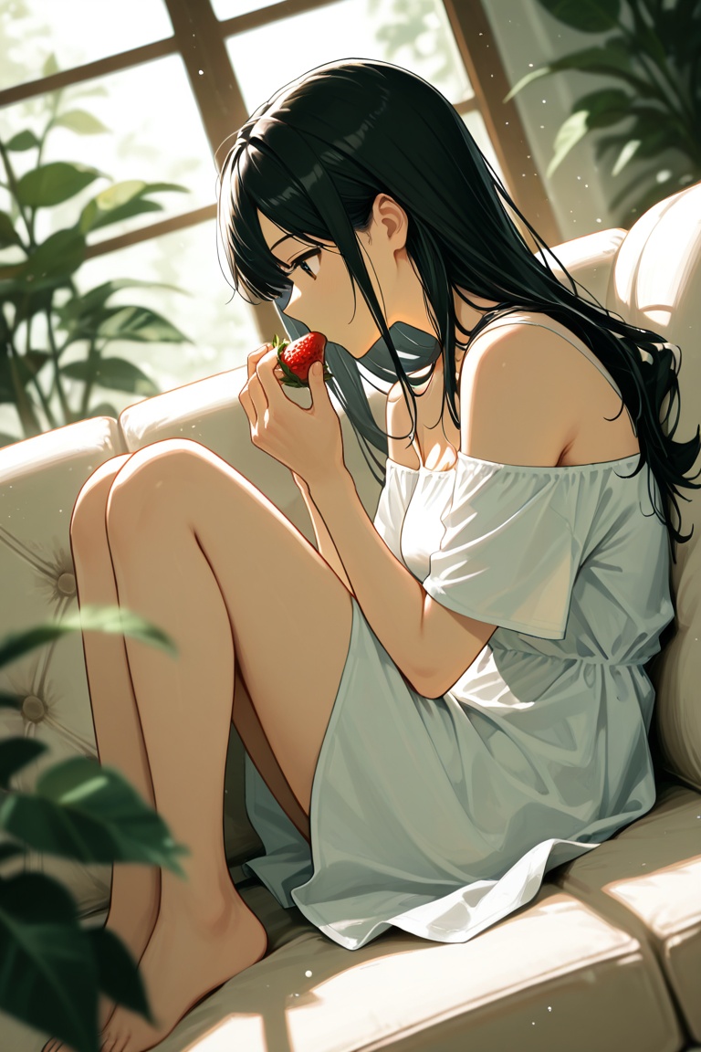 window,  1girl,  long hair on Tensor.Art
