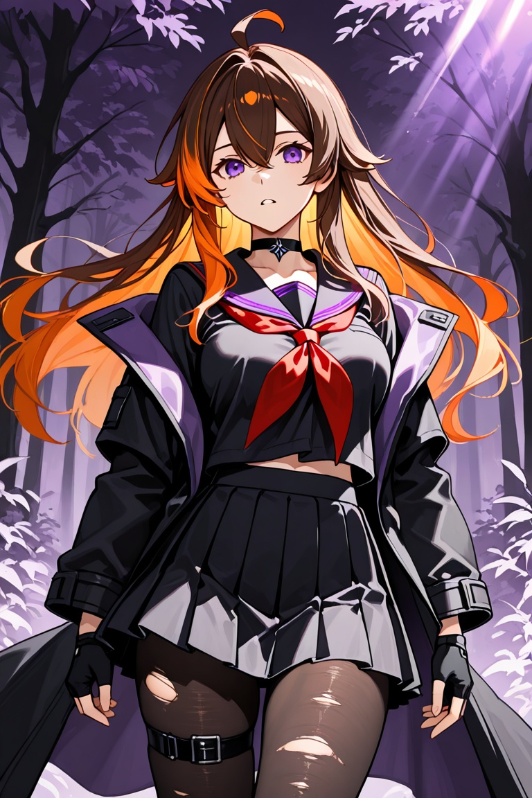 1girl,  multicolored hair,  two-tone hair on Tensor.Art