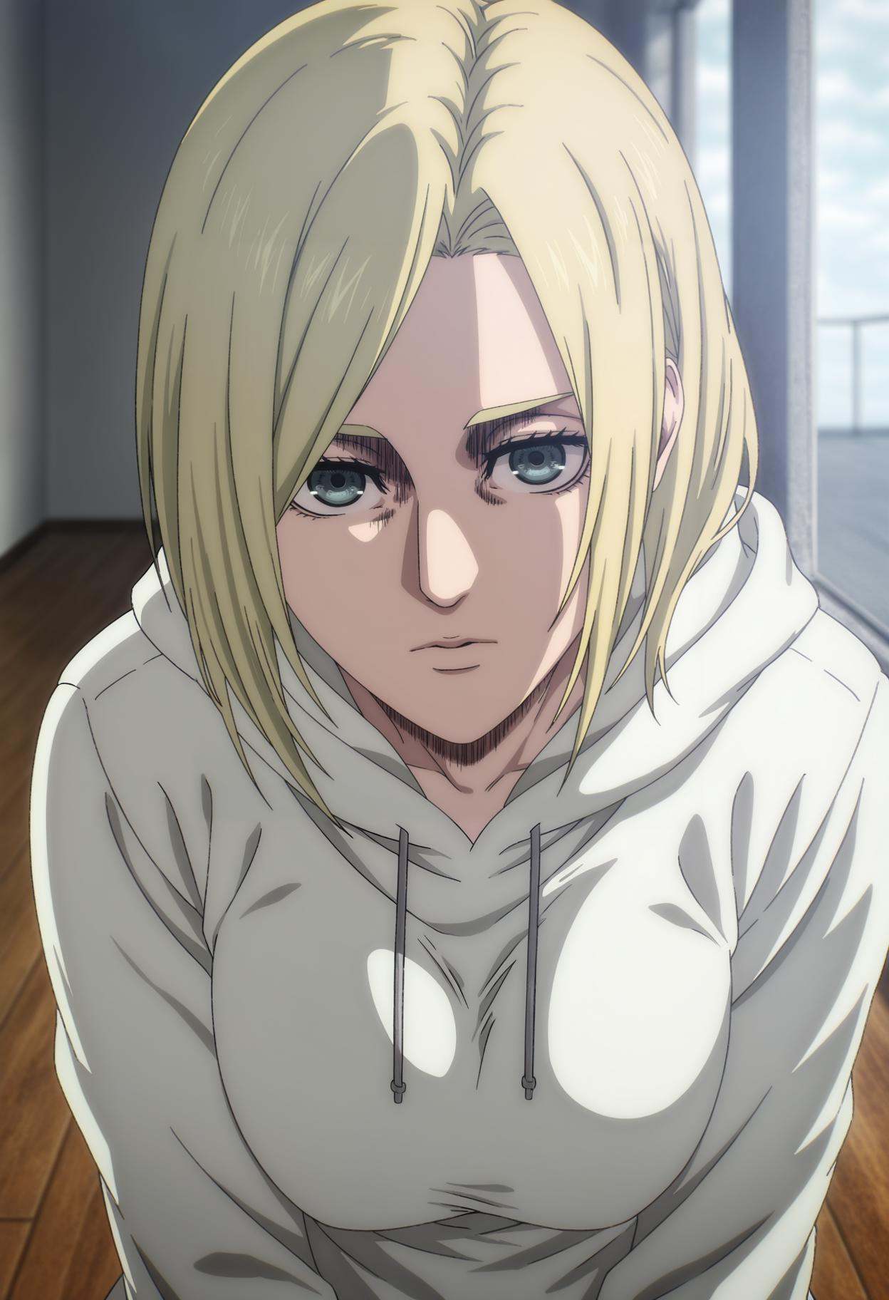 annie leonhart,  1girl,  blonde hair on Tensor.Art