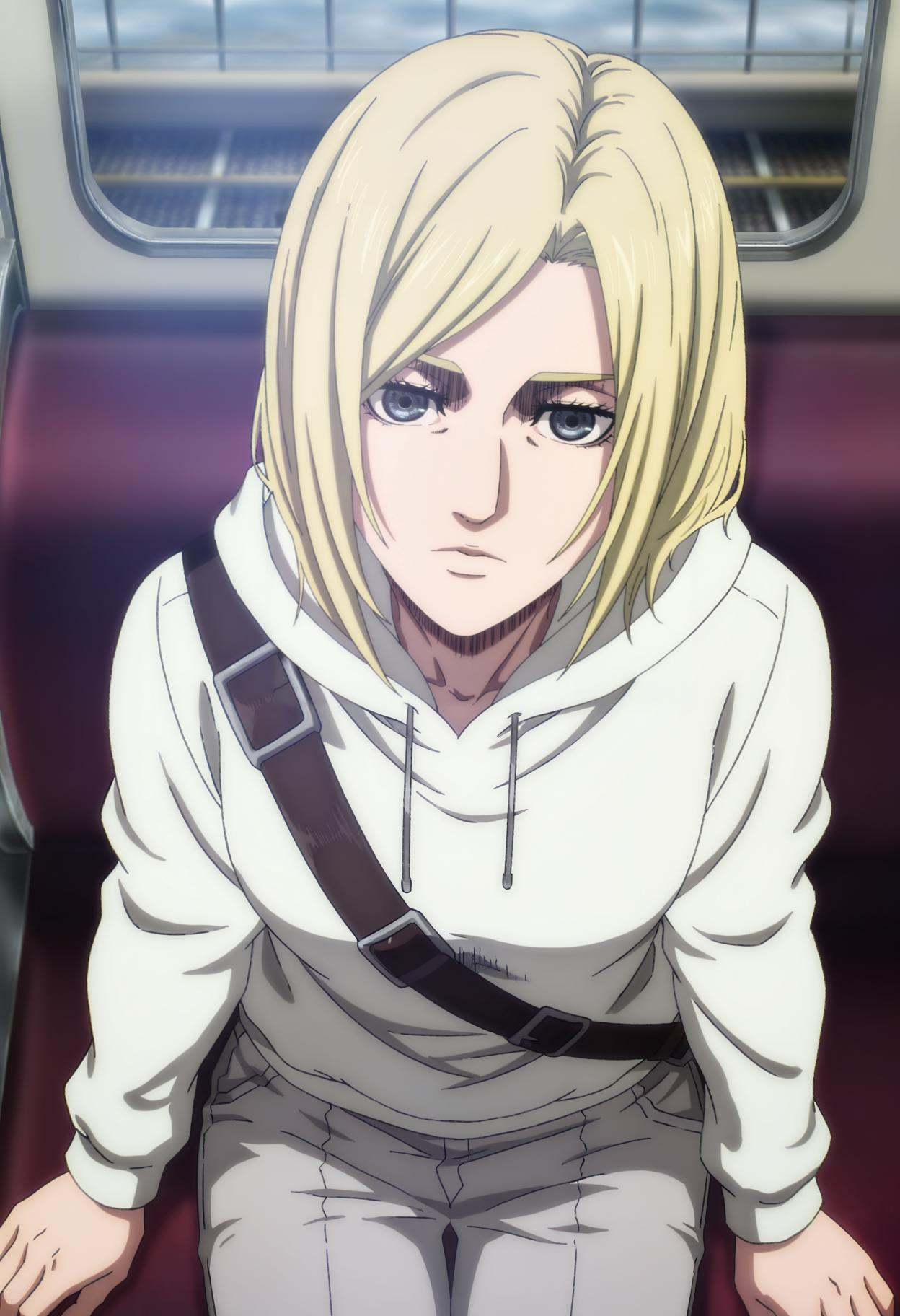 anime screencap,  annie leonhart,  depth of field on Tensor.Art