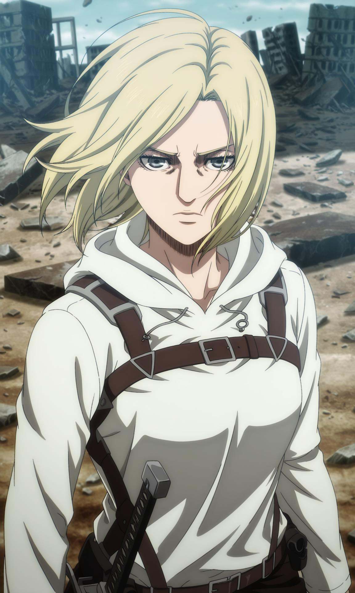 anime screencap,  annie leonhart,  1girl on Tensor.Art