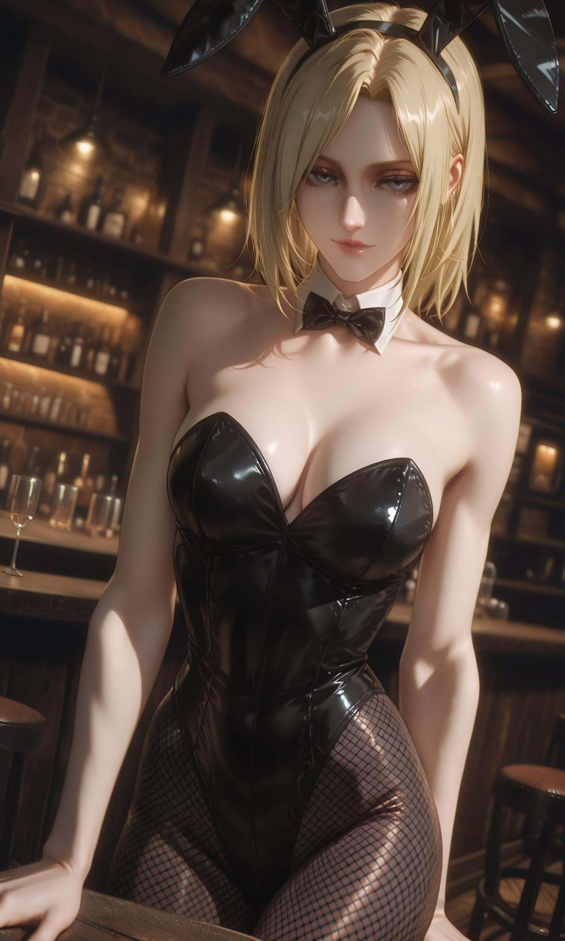 annie leonhart,  1girl,  blonde hair on Tensor.Art